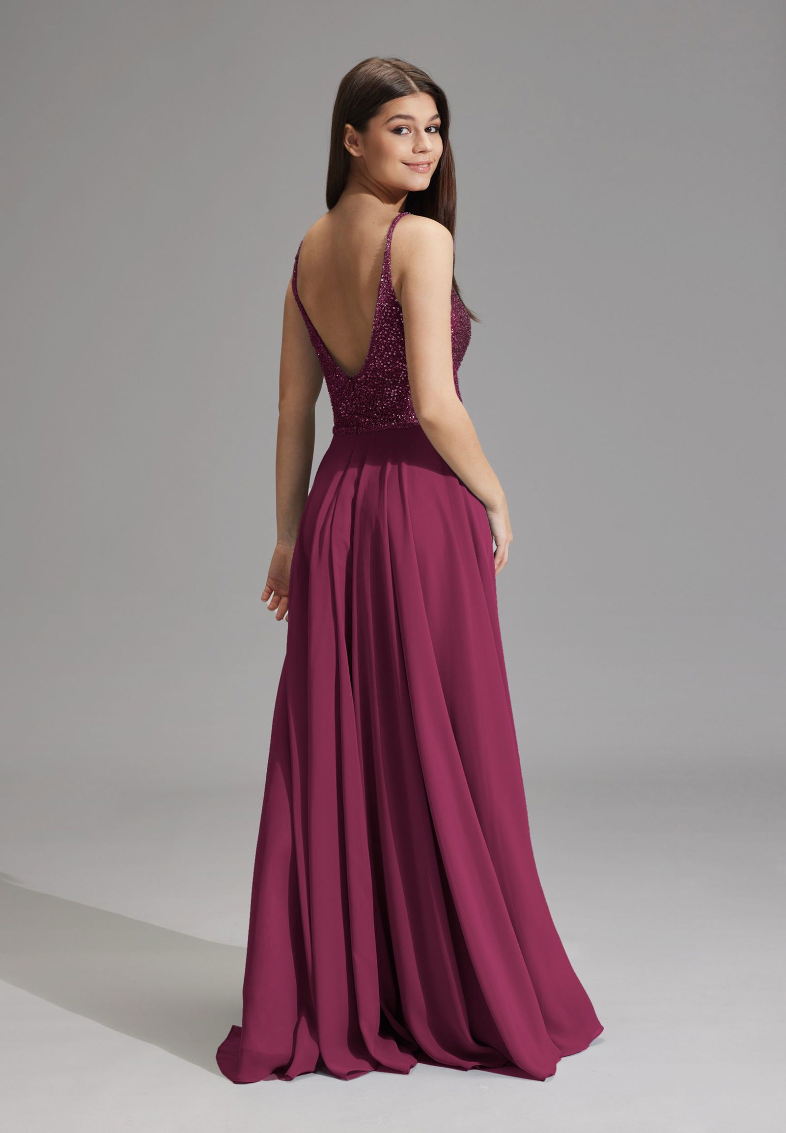 Hey Kyla Abendkleid aus Materialmix