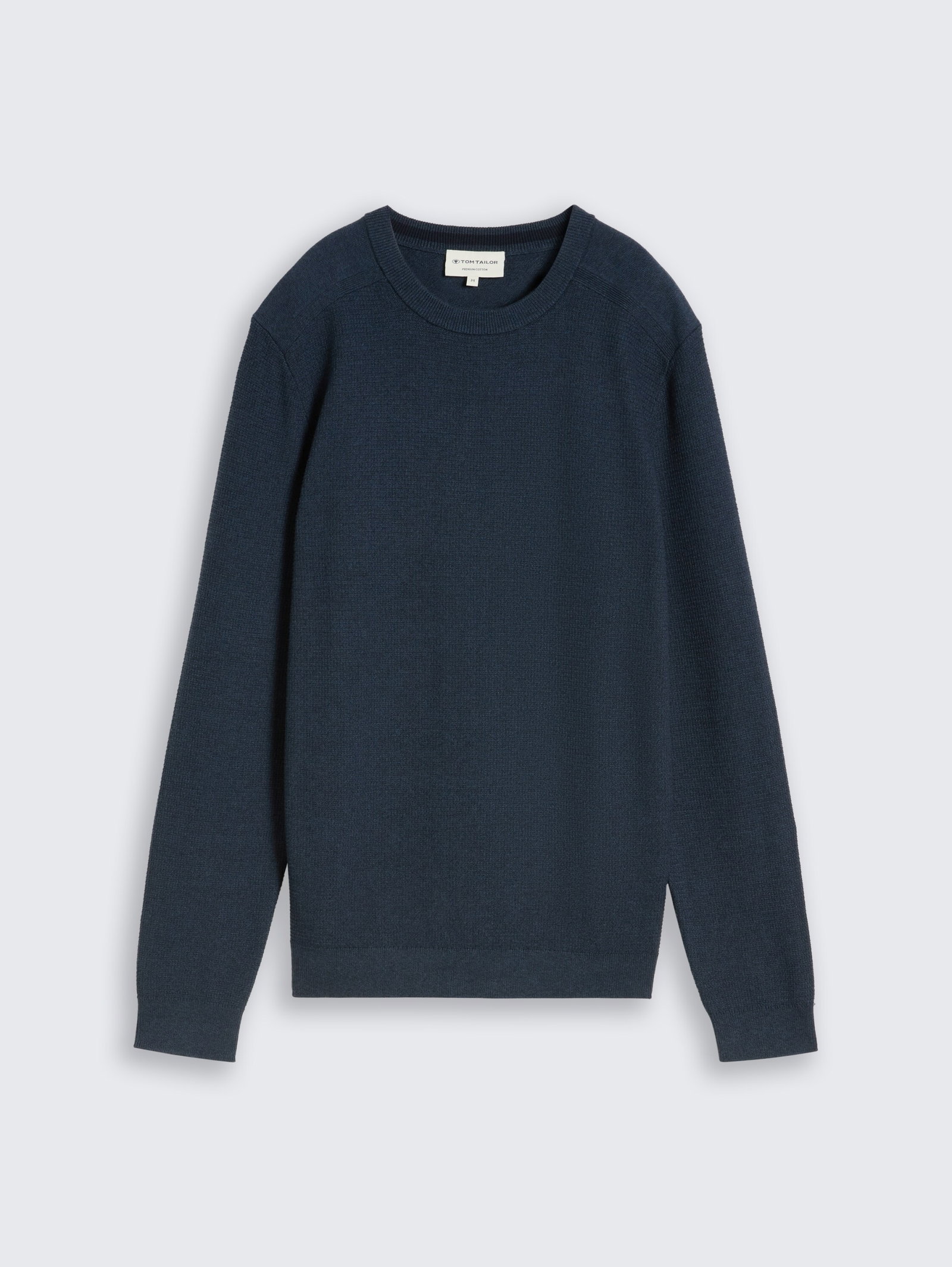 mouline structured crew neck k, mouline blue navy #7