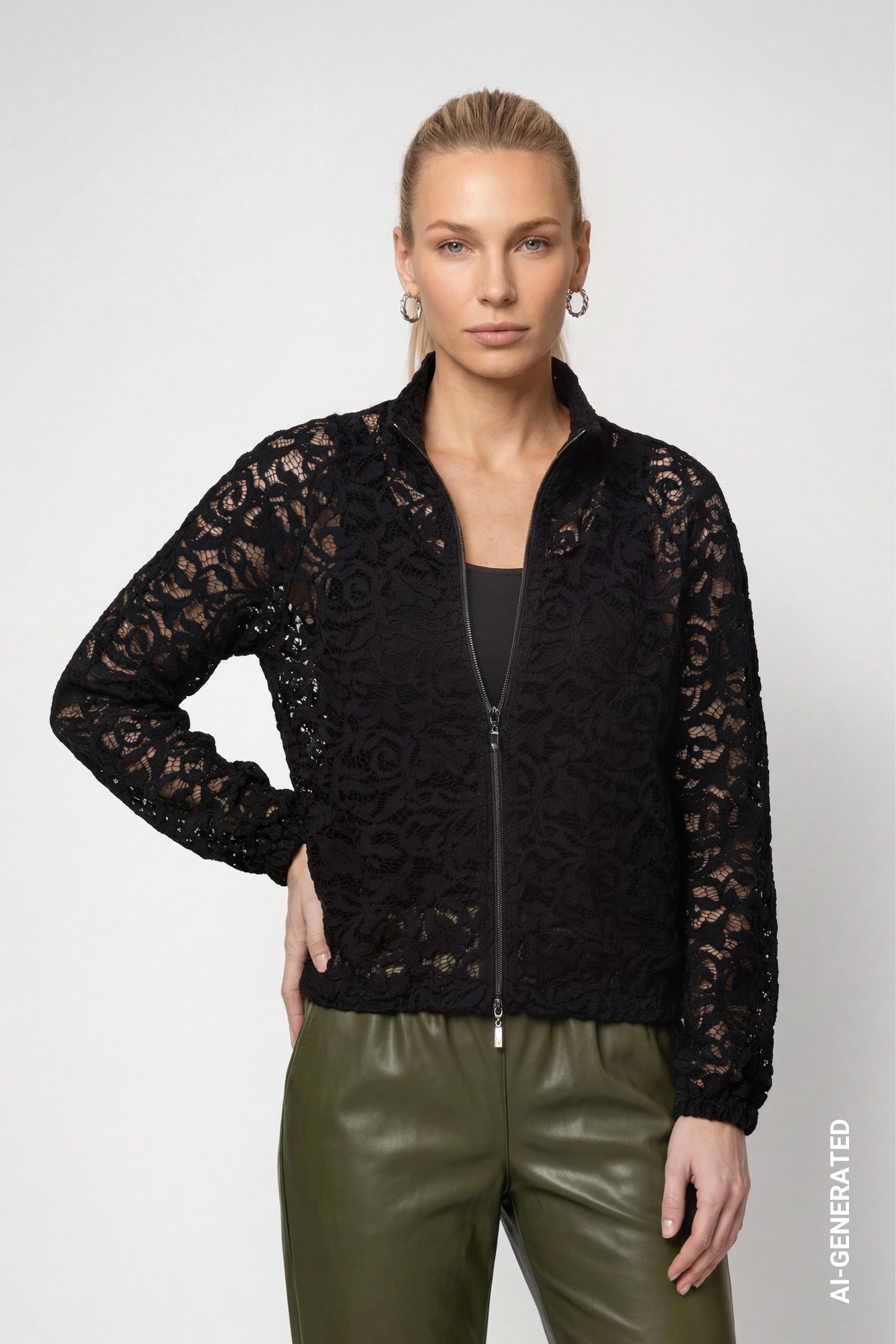 Strickjacke, schwarz #2