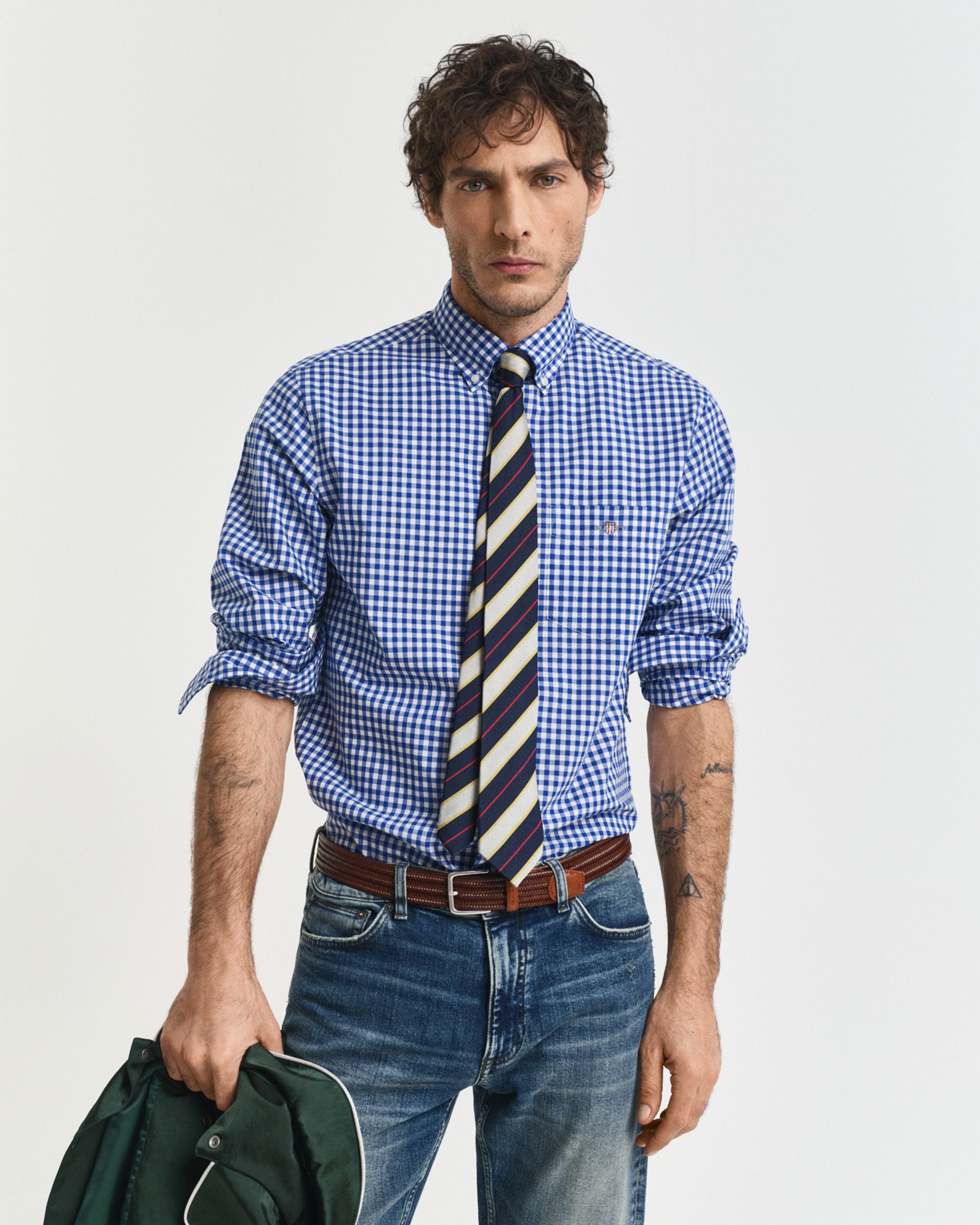 Gant |  Gant Hemd Regular Fit  | 4XL | college blue
