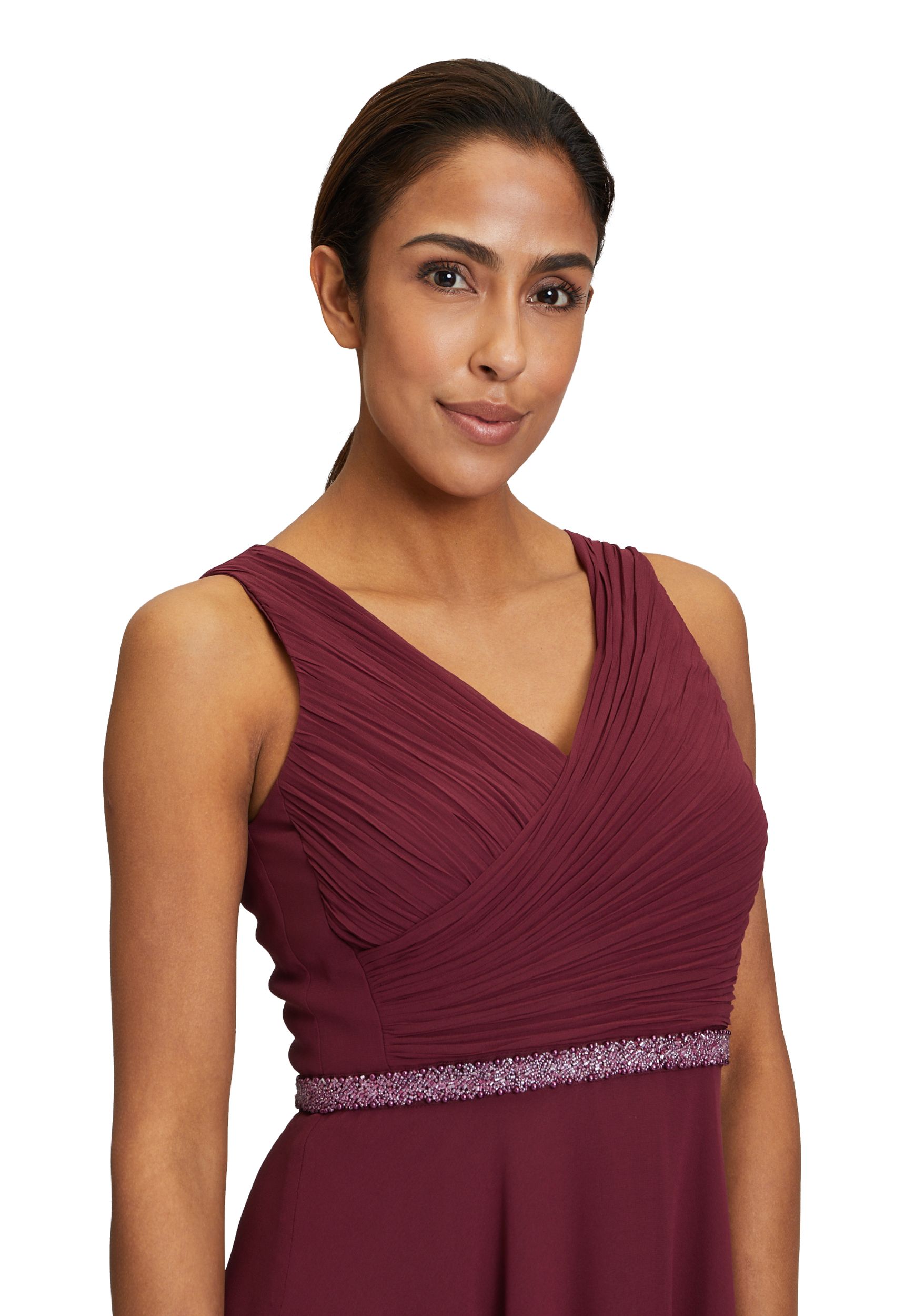 Vera Mont |  Vera Mont Langes Kleid  | 42 | deep wine