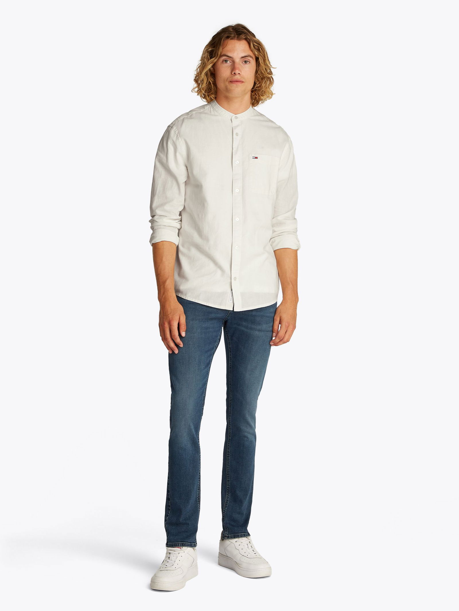 Tommy Jeans |  Tommy Jeans Hemd Super Slim Fit  | L | ecru