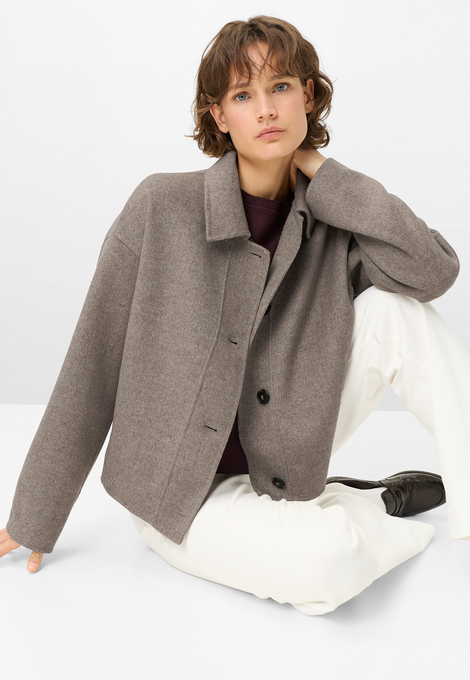 JACKE WOLLE, BEIGE/KITT #5
