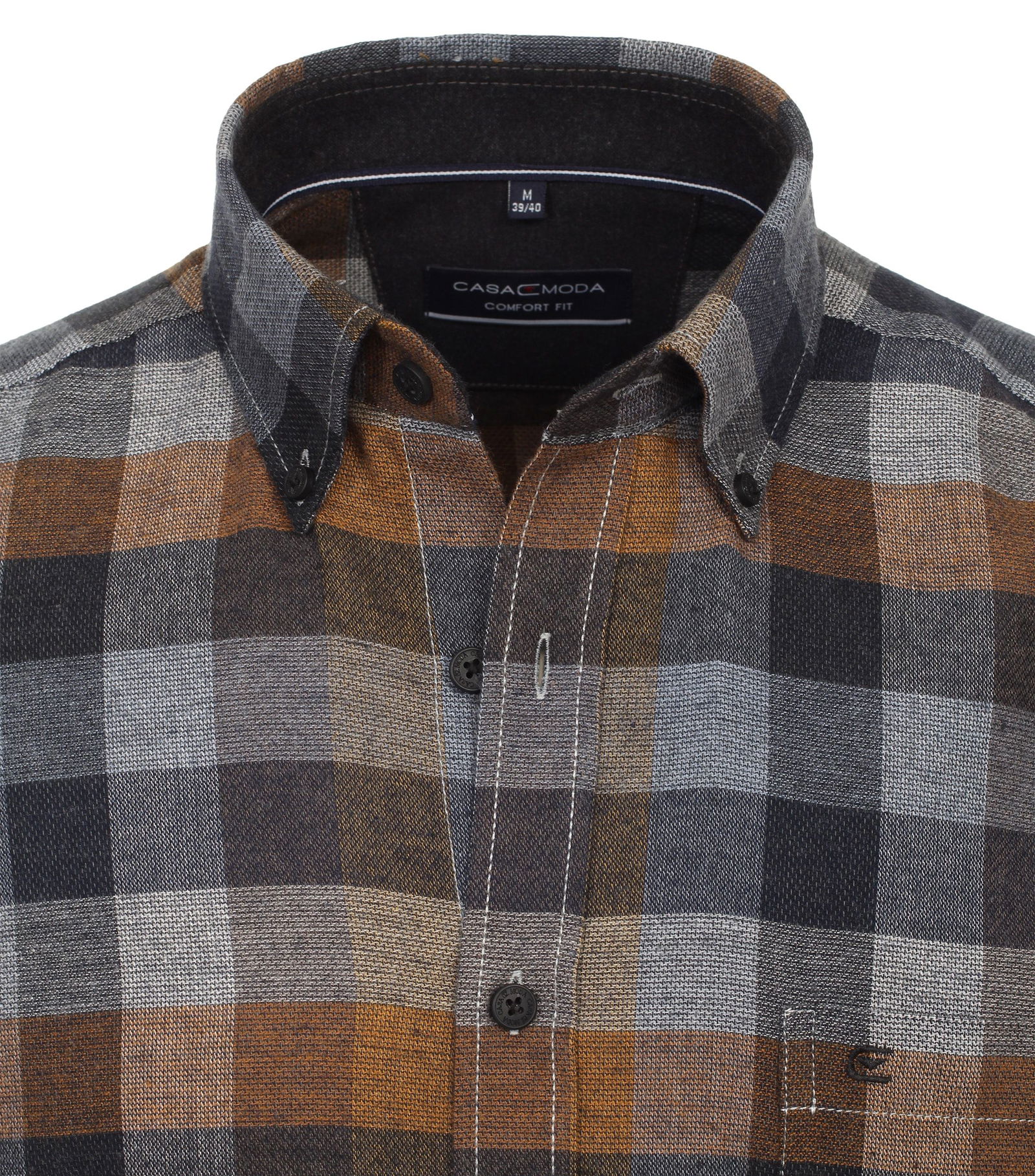 Casa Moda | Casa Moda Hemd Regular Fit | M | anthrazit