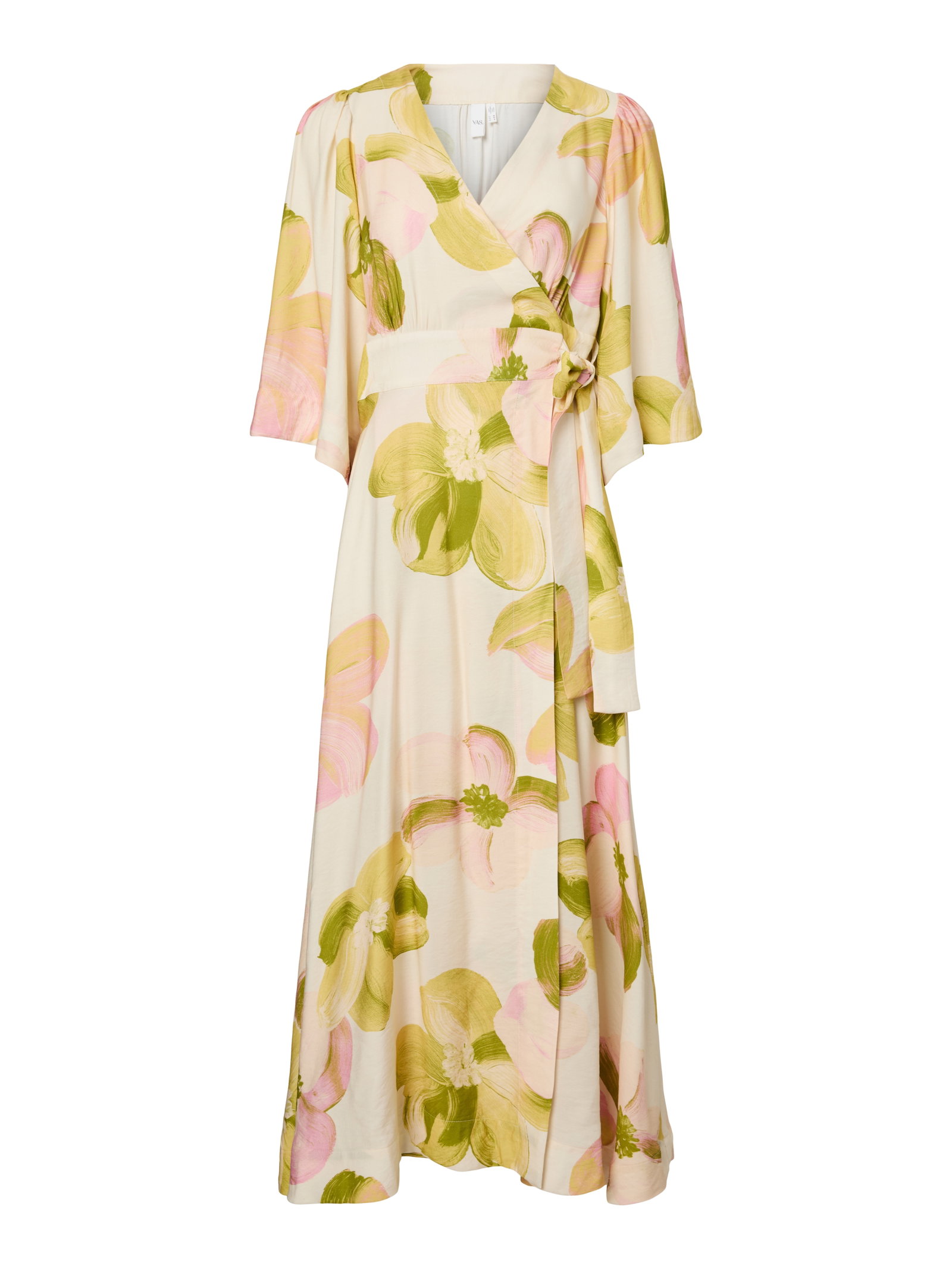 YASMARGA 3/4 WRAP LONG DRESS S. NOO, Pristine/MARGA AOP #1