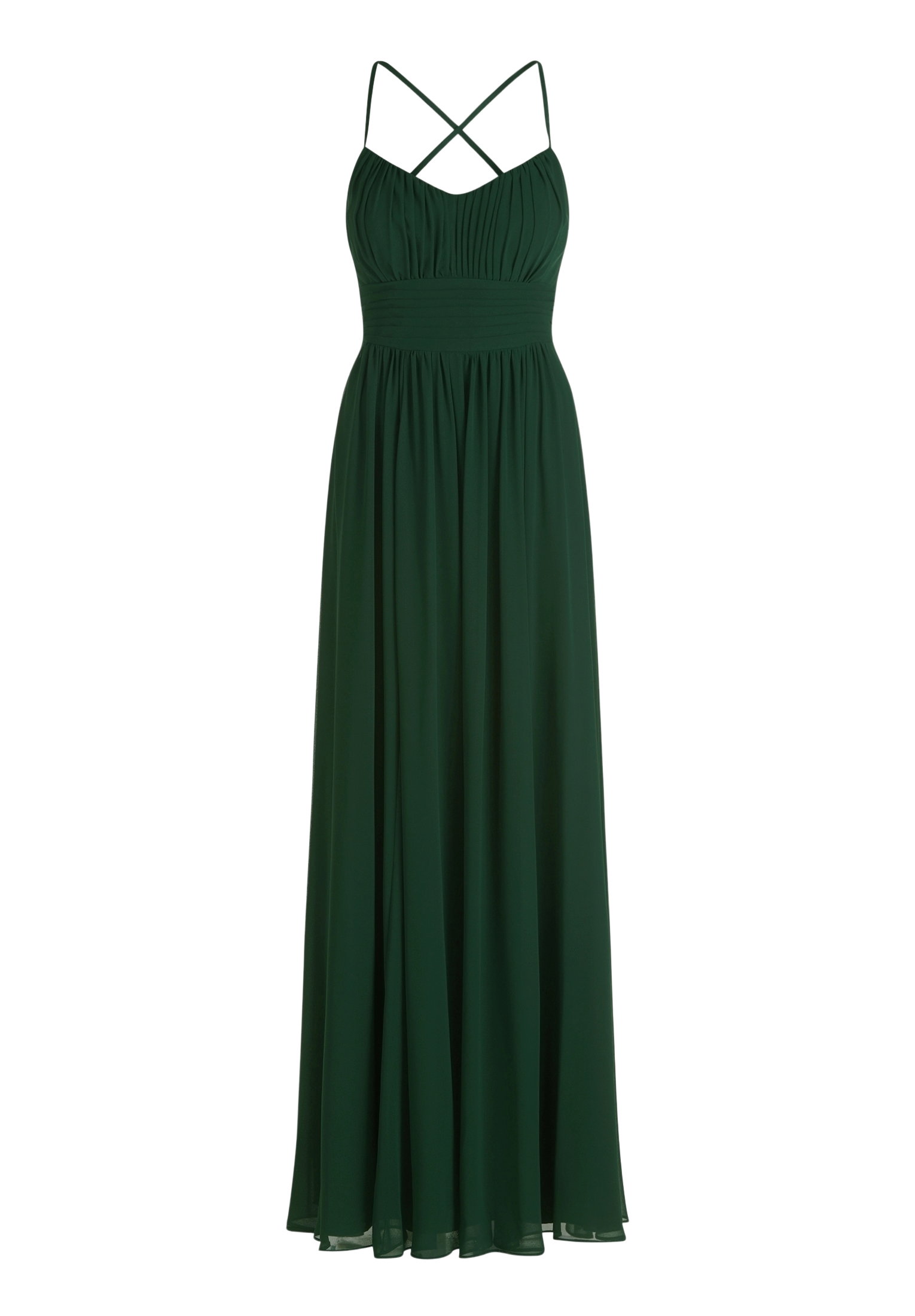 Kleid Lang ohne Arm, Dark Moss #1