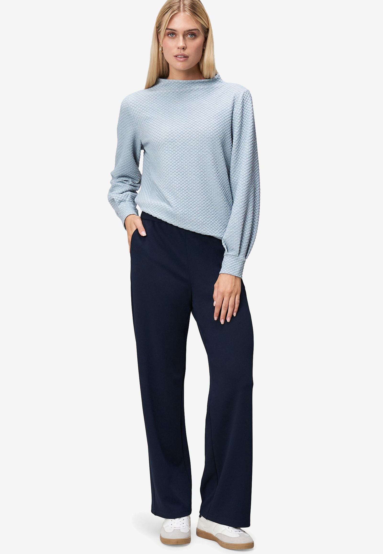 Zero |  Zero Strickjacke | Cardigan  | 42 | light blue melange