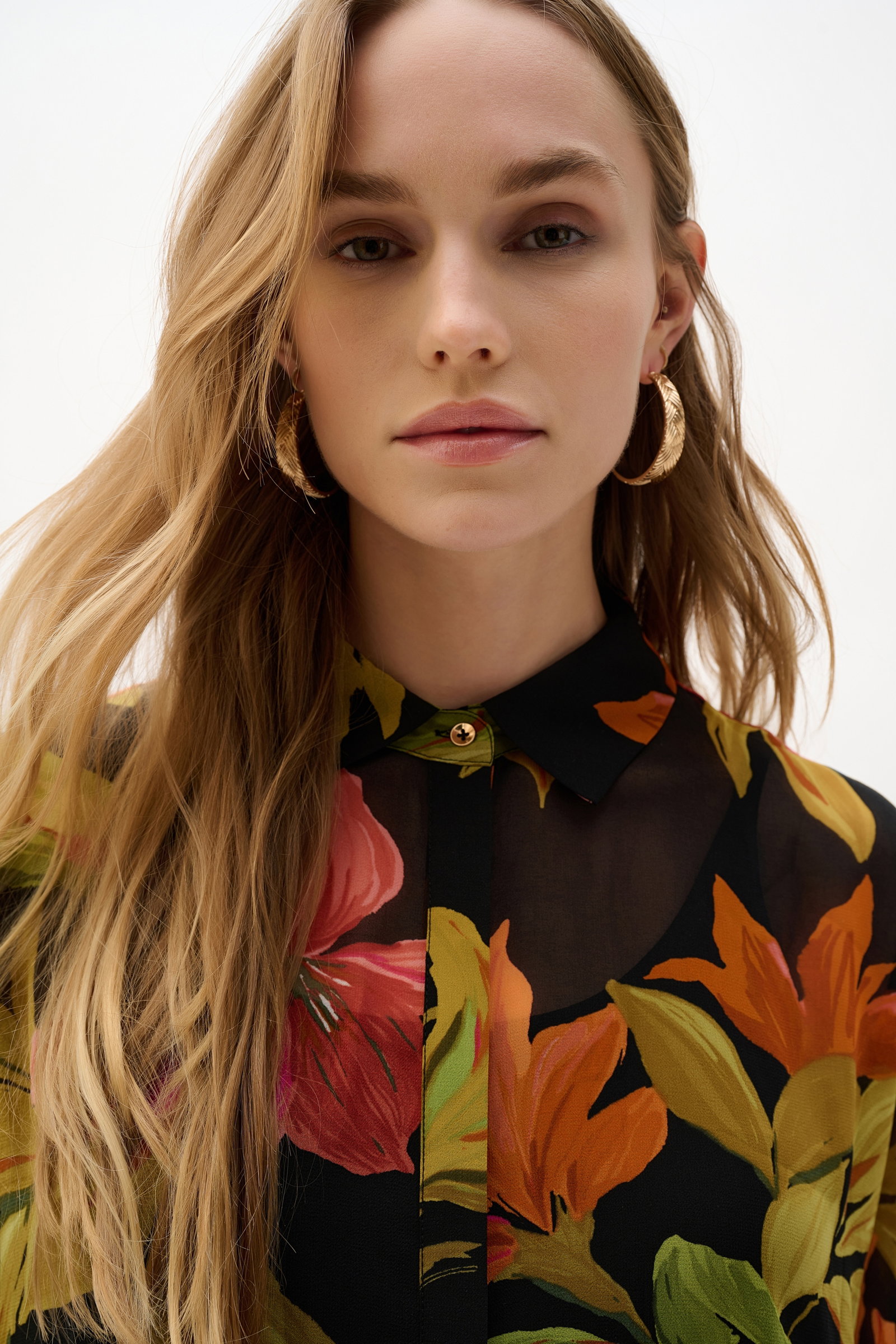 Joseph Ribkoff Chiffon-Bluse mit tropischem Print #5