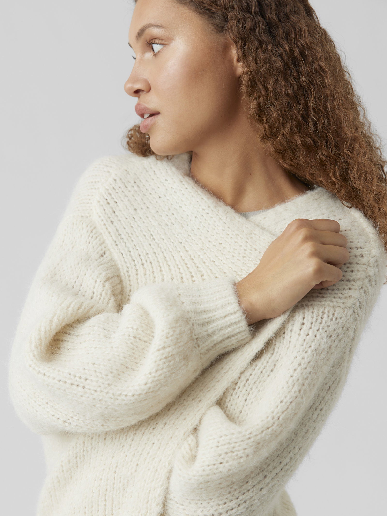 VMMAYBE LS OPEN CARDIGAN NOOS, Birch #5