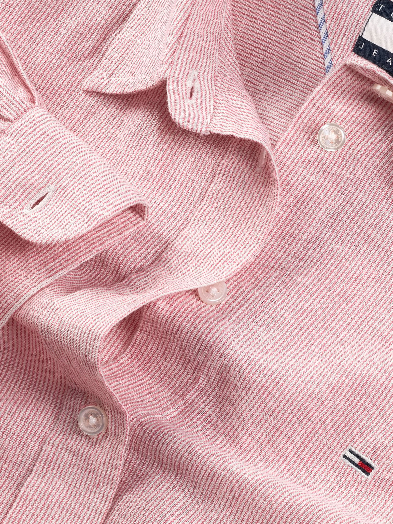 Tommy Jeans |  Tommy Jeans Druckbluse  | XS | precious pink/stripe