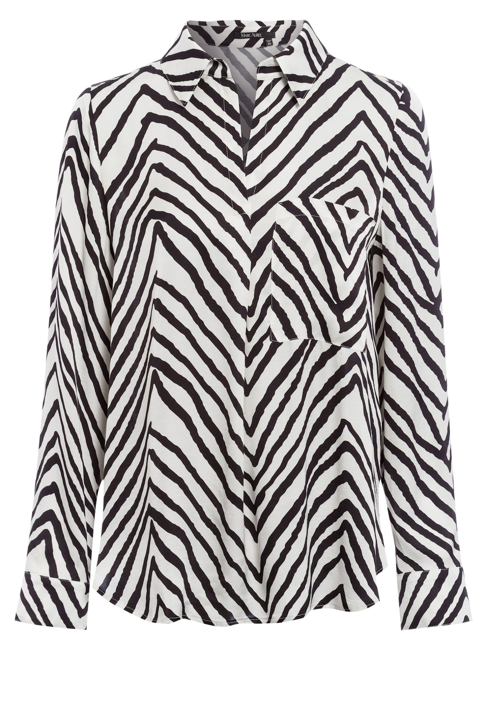 e19a1e4738241b97c4612769cc56b3e4 Marc Aurel |  Marc Aurel Druckbluse  | 46 | milk varied
