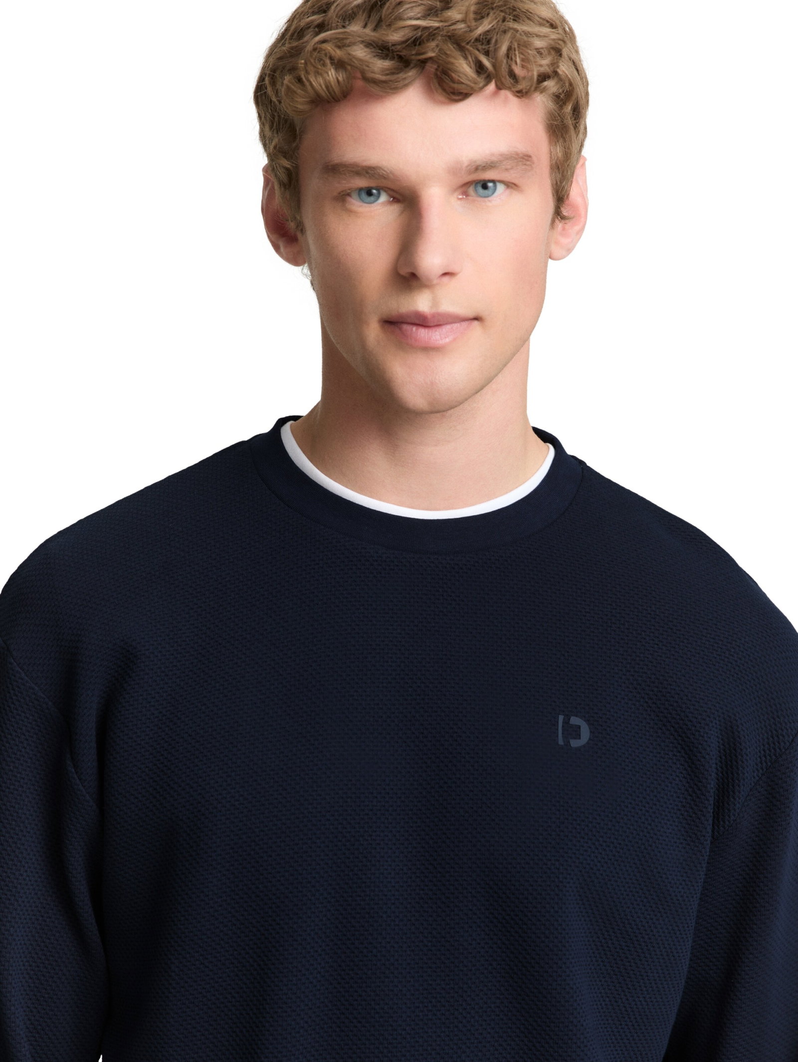 structured crew neck, sky captain blue #5