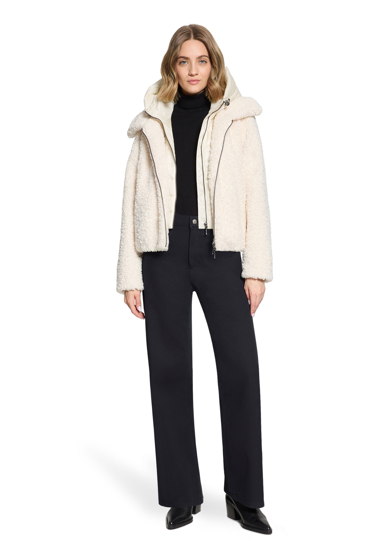Jacke PlUEsch, Pearl Cream #5