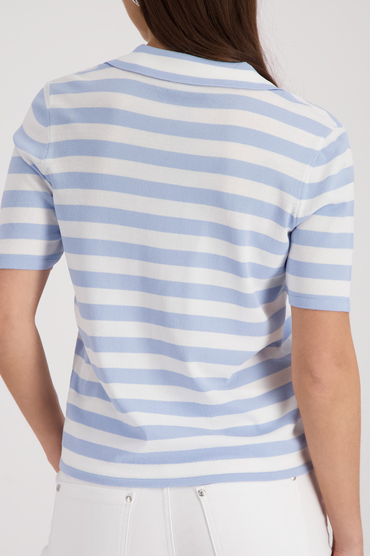 Monari Polo-Pullover mit Streifen #4