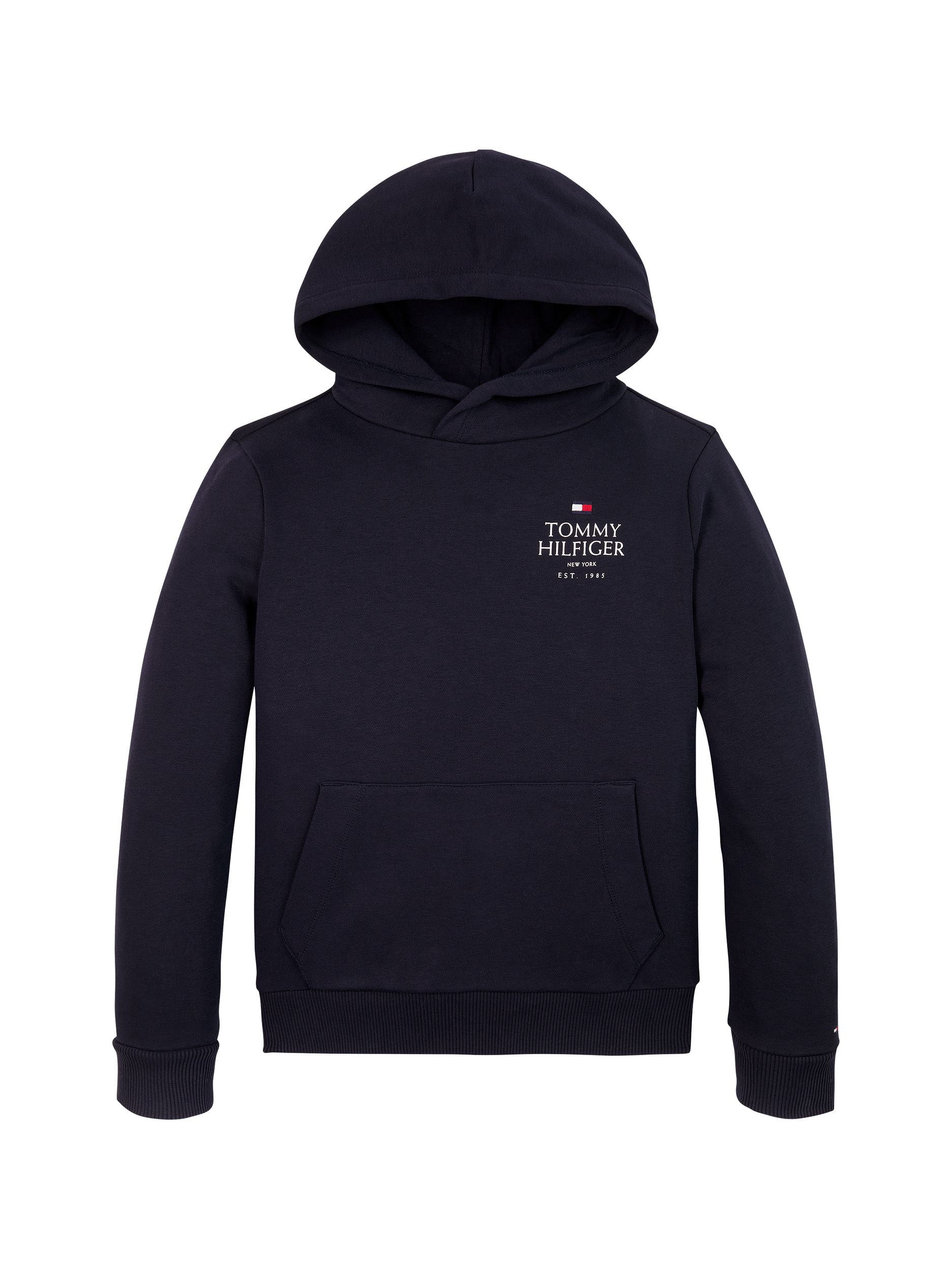 Tommy Hilfiger |  TH LOGO PUFF PRINT REG HOODIE | 164 | desert sky