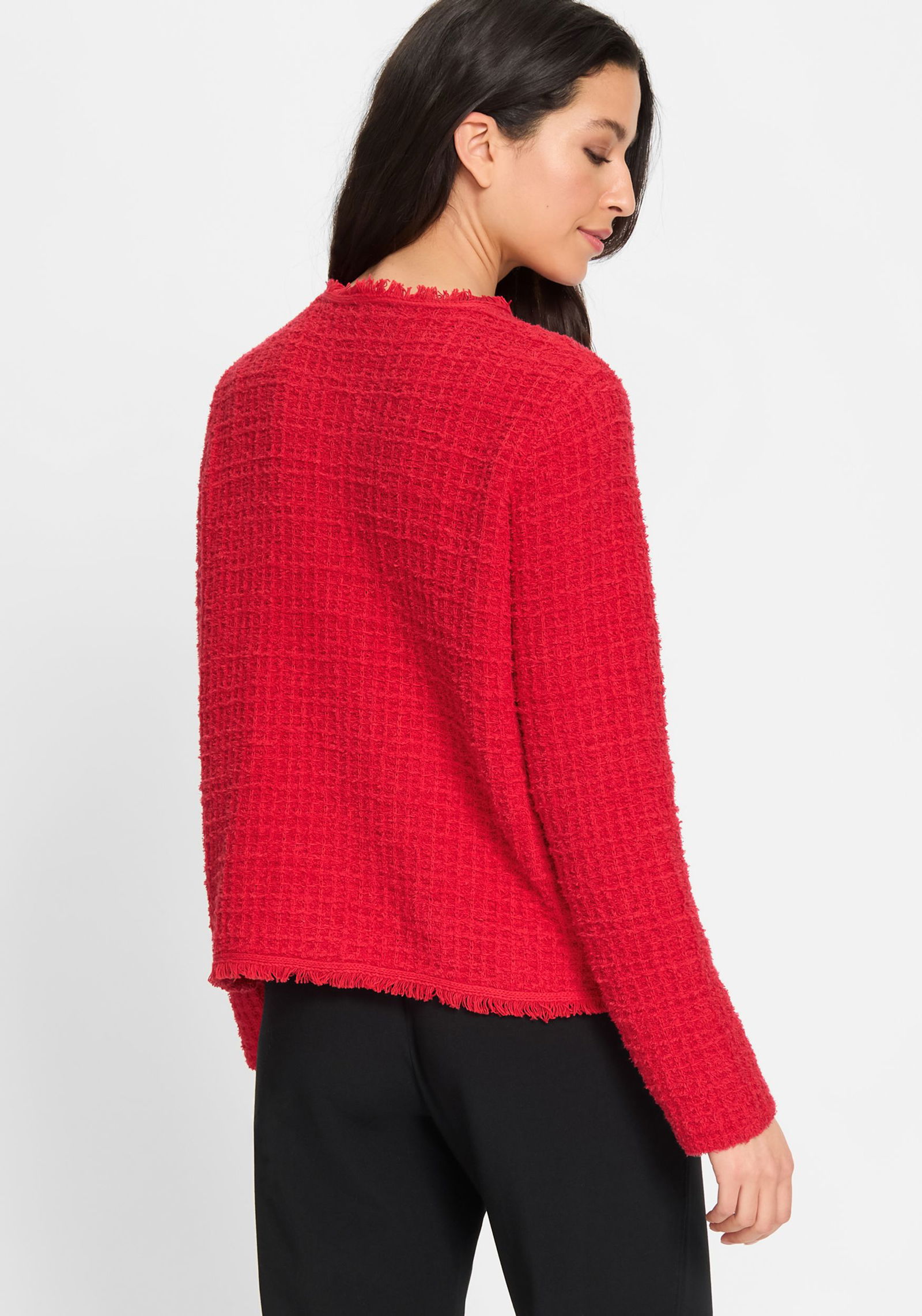 Olsen |  Olsen Strickjacke | Cardigan  | 40 | red rose