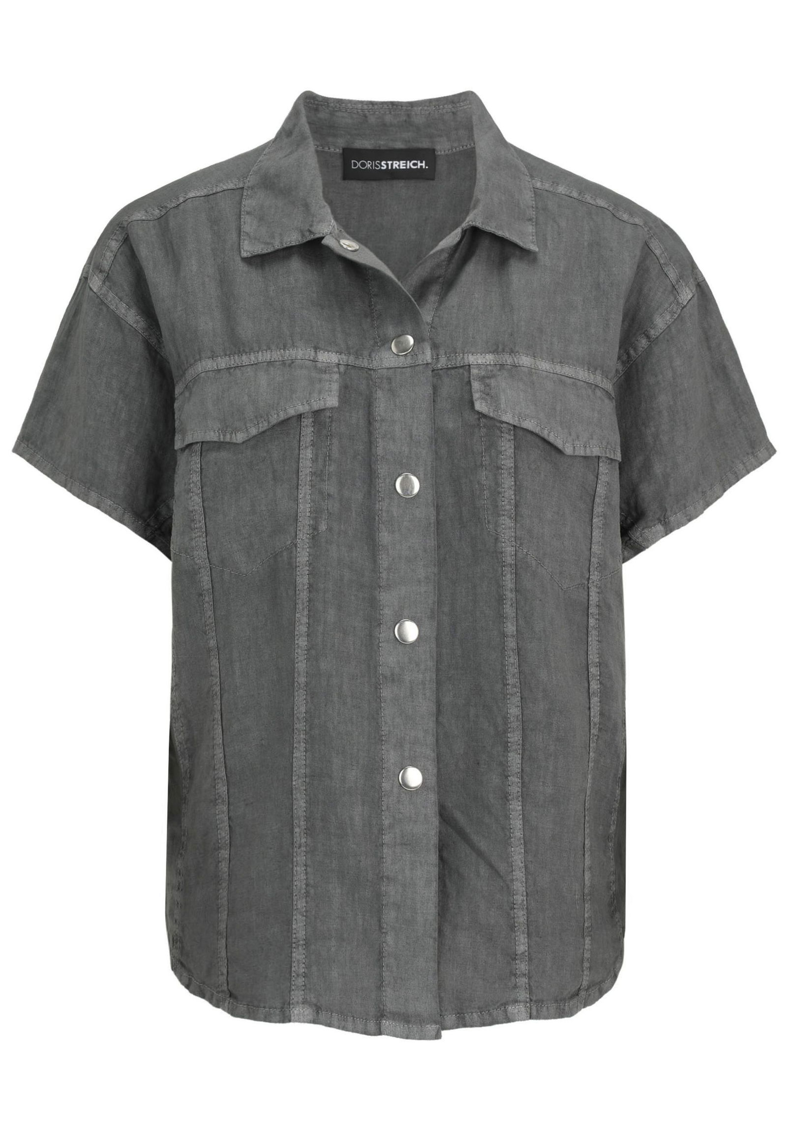 |  Jacke gewebt, Grau | 46 | mittelgrau