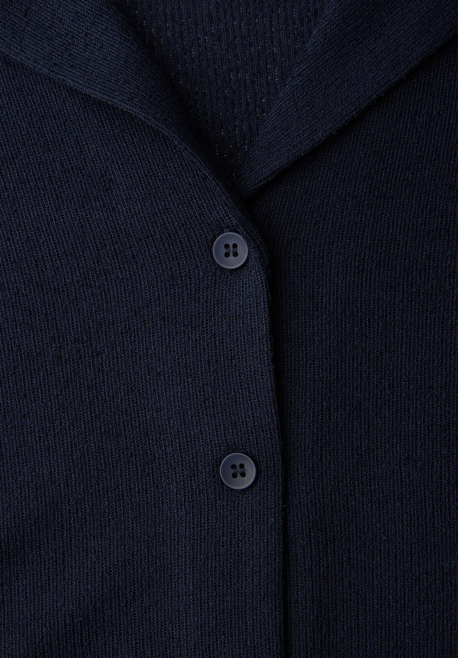 |  knit look jacket w.bowling col, shadowed navy | 36 | 4565_17502