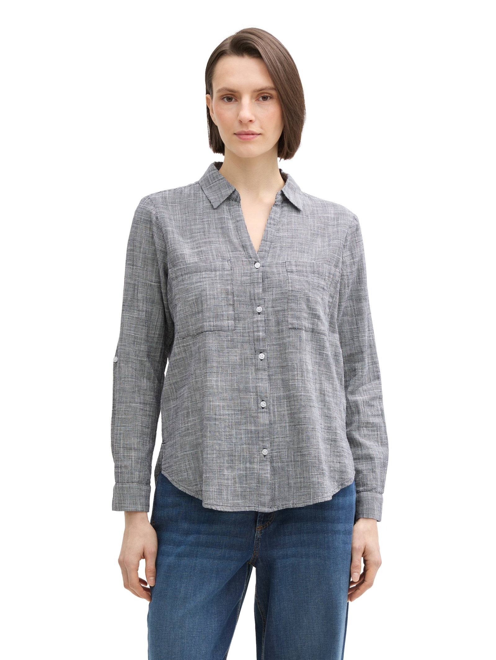 Bluse mit Brusttaschen #6