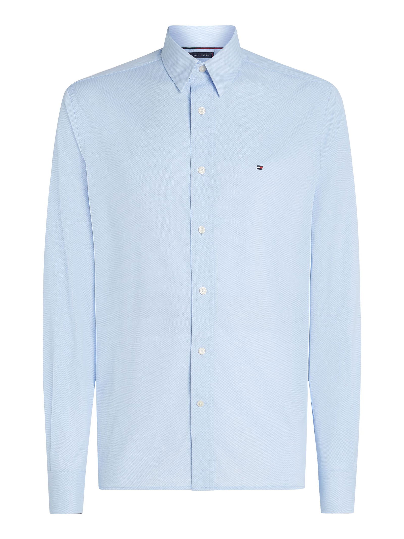 Tommy Hilfiger |  Tommy Hilfiger Hemd Regular Fit  | S | cloudy blue / yale navy / white