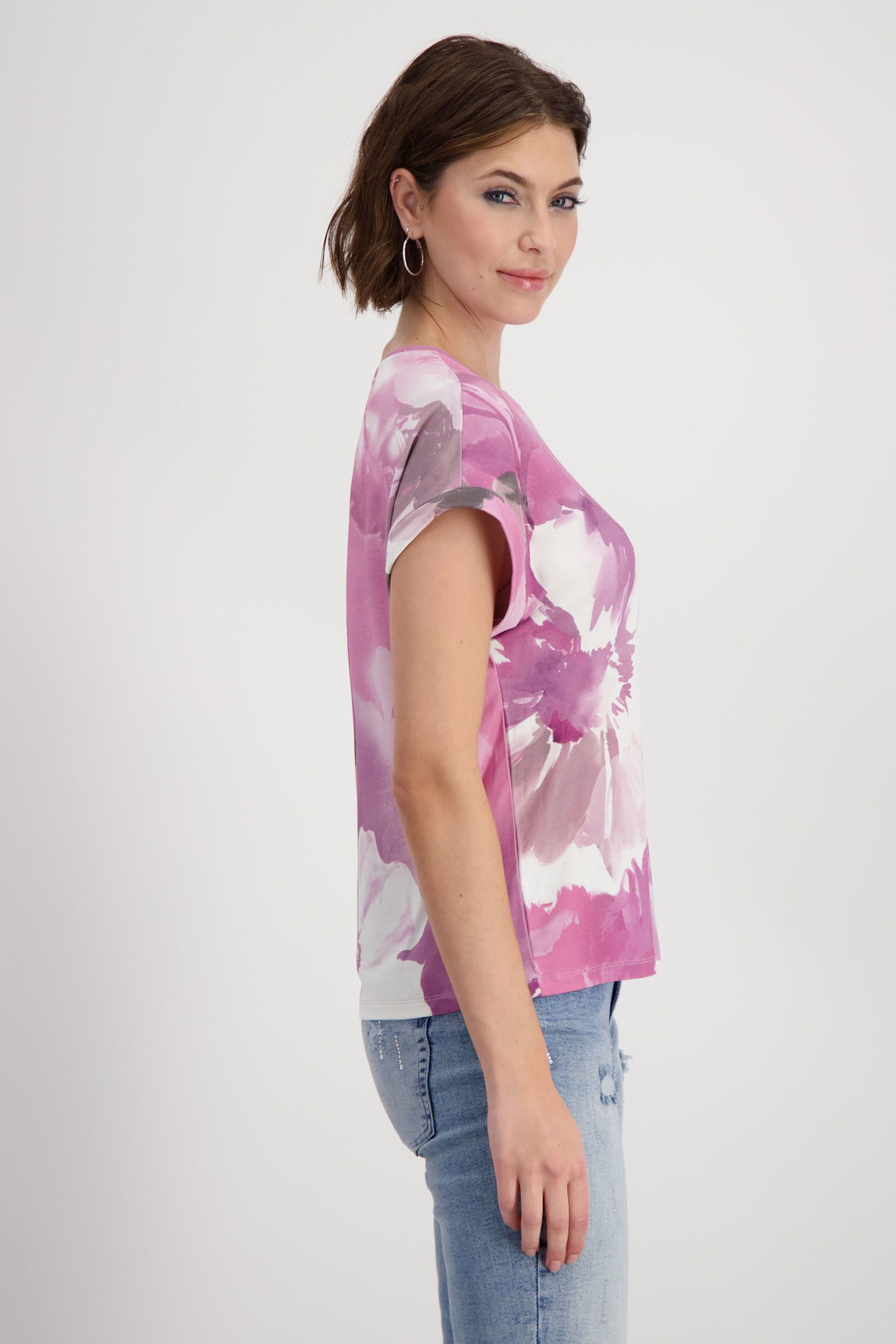Monari |  T-ShirtT-Shirt, blossom gemustert | 40 | blossom gemustert