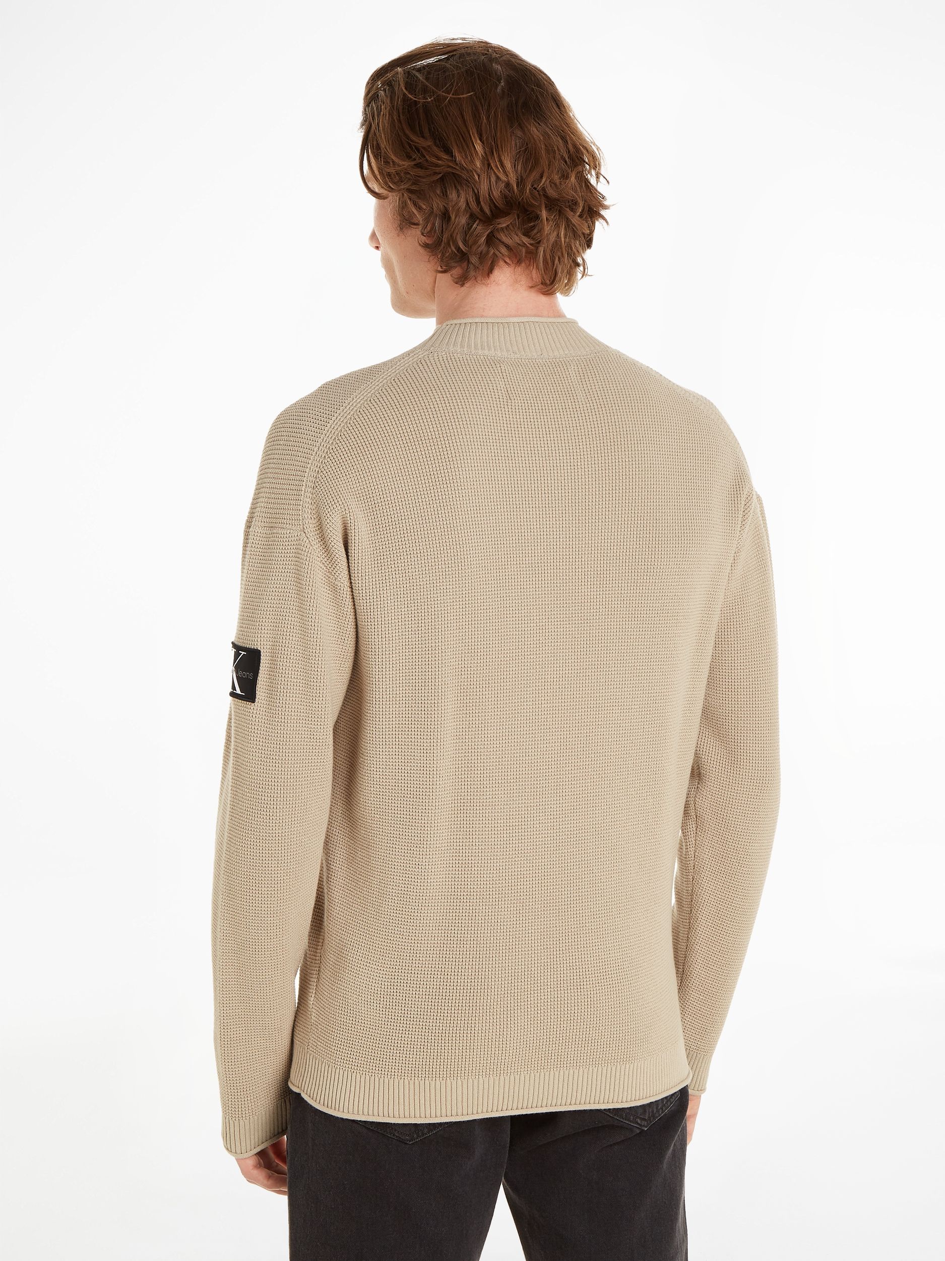  |  BADGE RELAXED SWEATER | L | plaza taupe