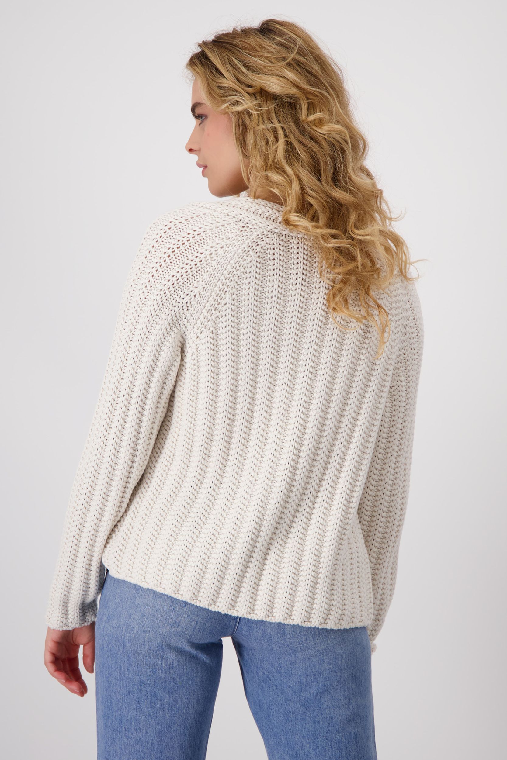 Monari |  Monari Strickjacke | Cardigan  | 46 | creamy beige