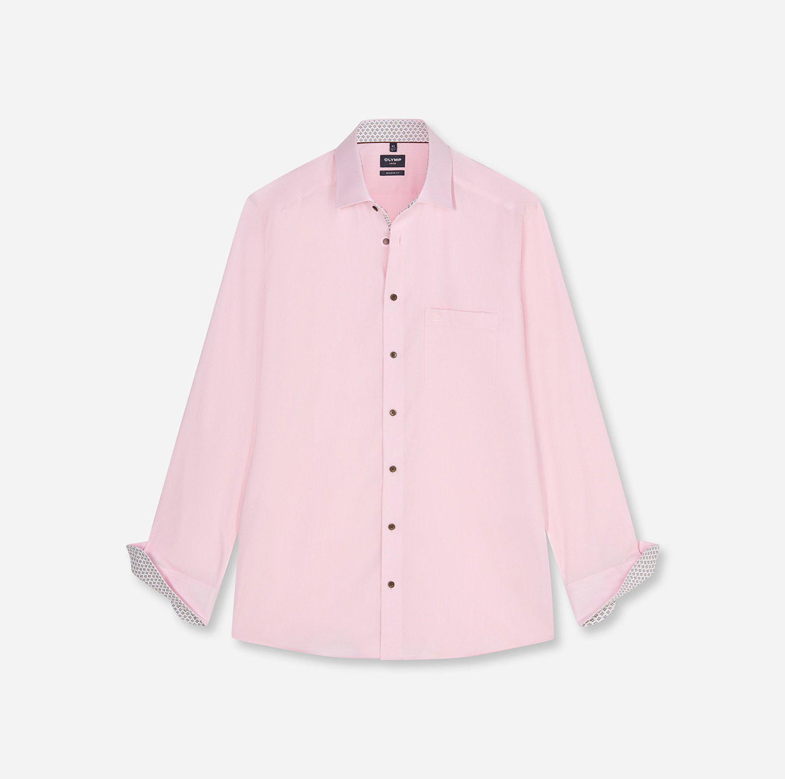 |  121714-Hemden, hellrose | 40 | hellrosé