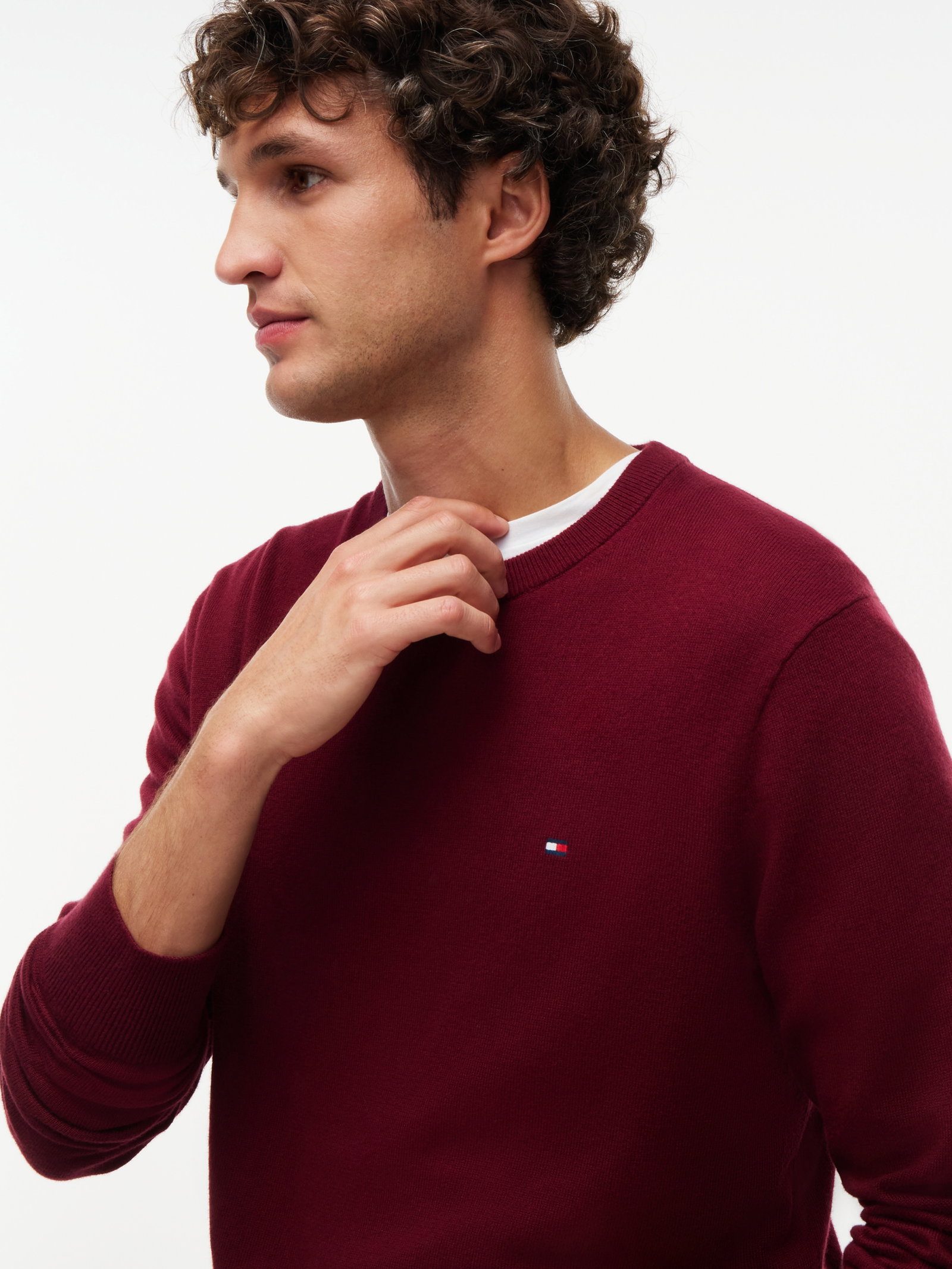 PIMA ORG CTN CASHMERE CREW NECK, PURPLE #6