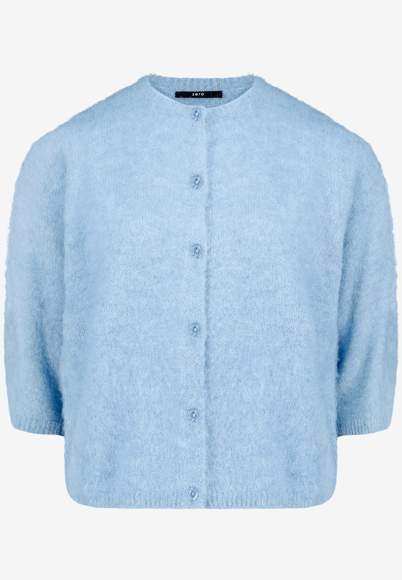 Strickjacke Kurz 3/4 Arm, Ashley Blue Melange #6