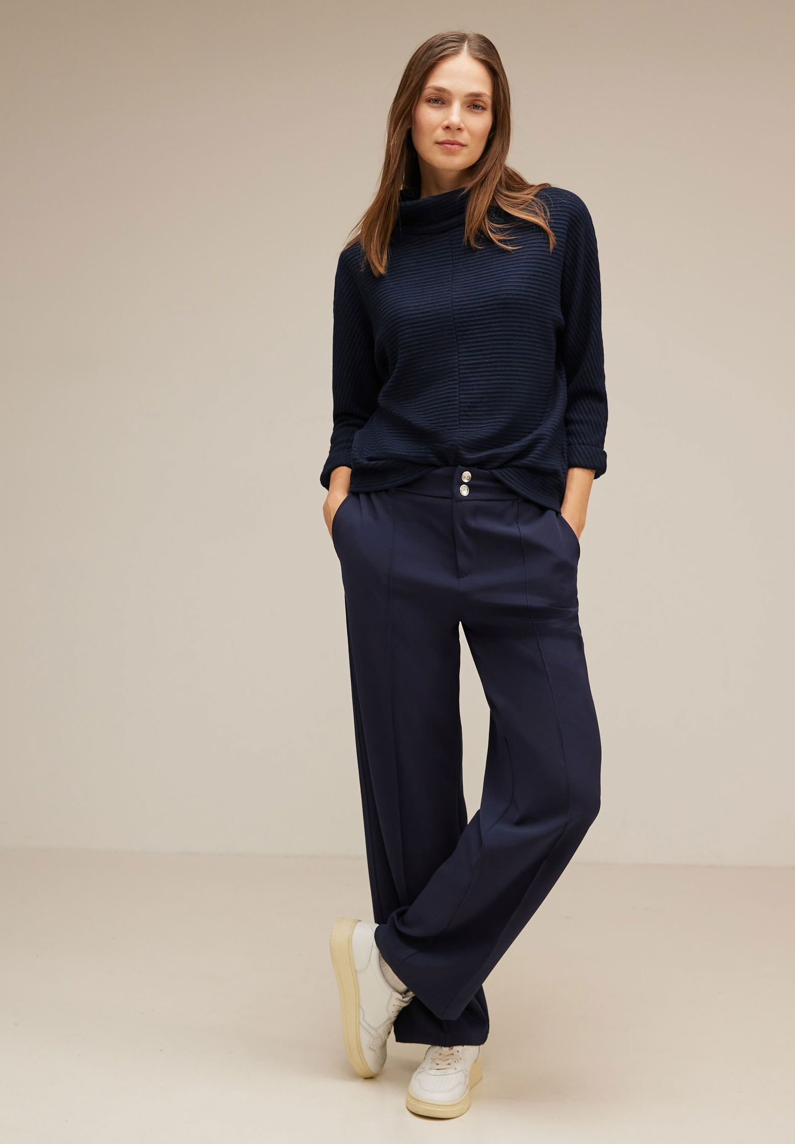 Street One |  Street One Rollkragenpullover  | 40 | deep blue