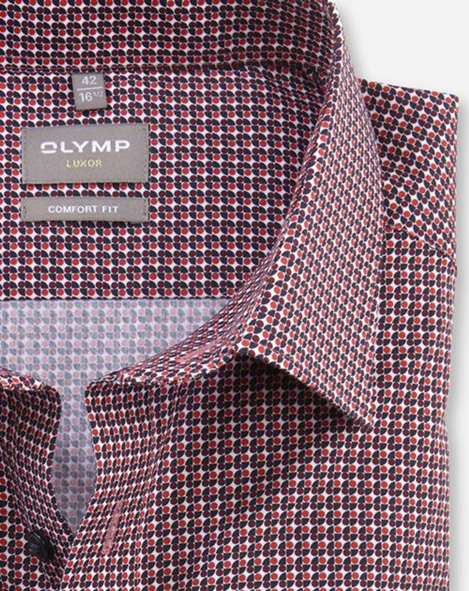 Olymp |  Olymp Hemd Comfort Fit  | 46 | dunkelrot