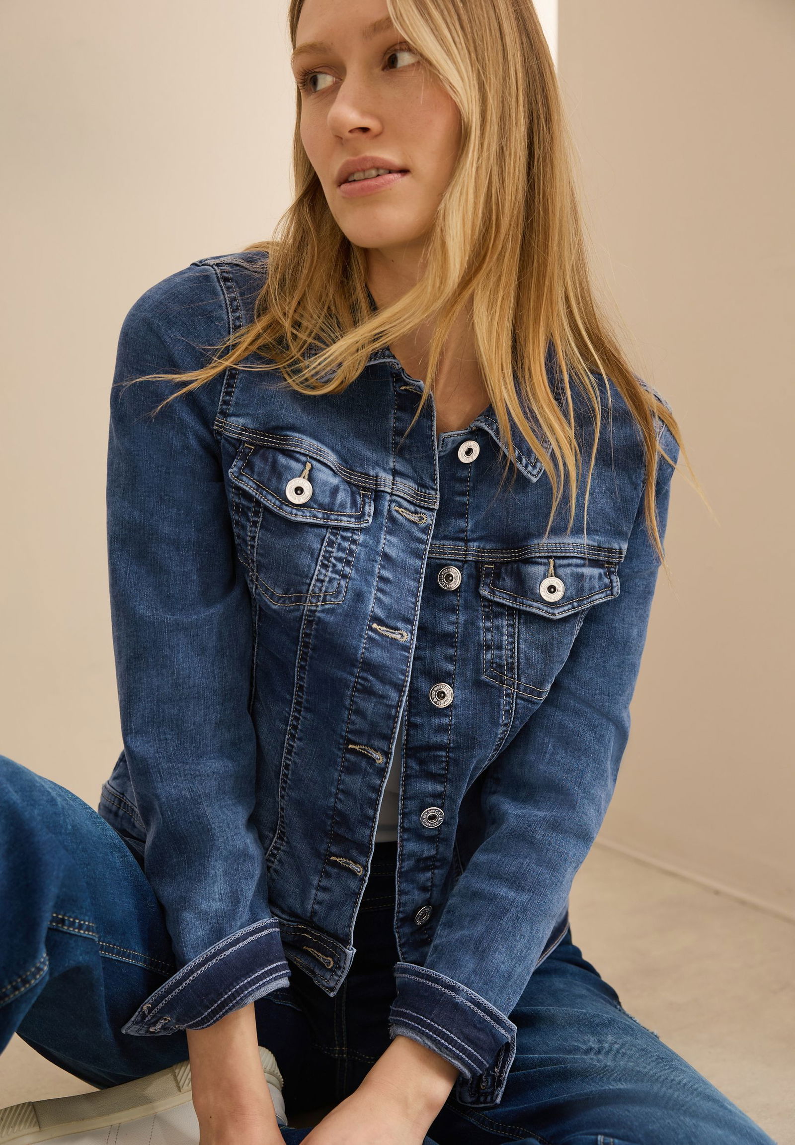 a39d265b8c4917d145437ce9b6d22886 CECIL |  CECIL Jeansjacke  | S | mid blue wash