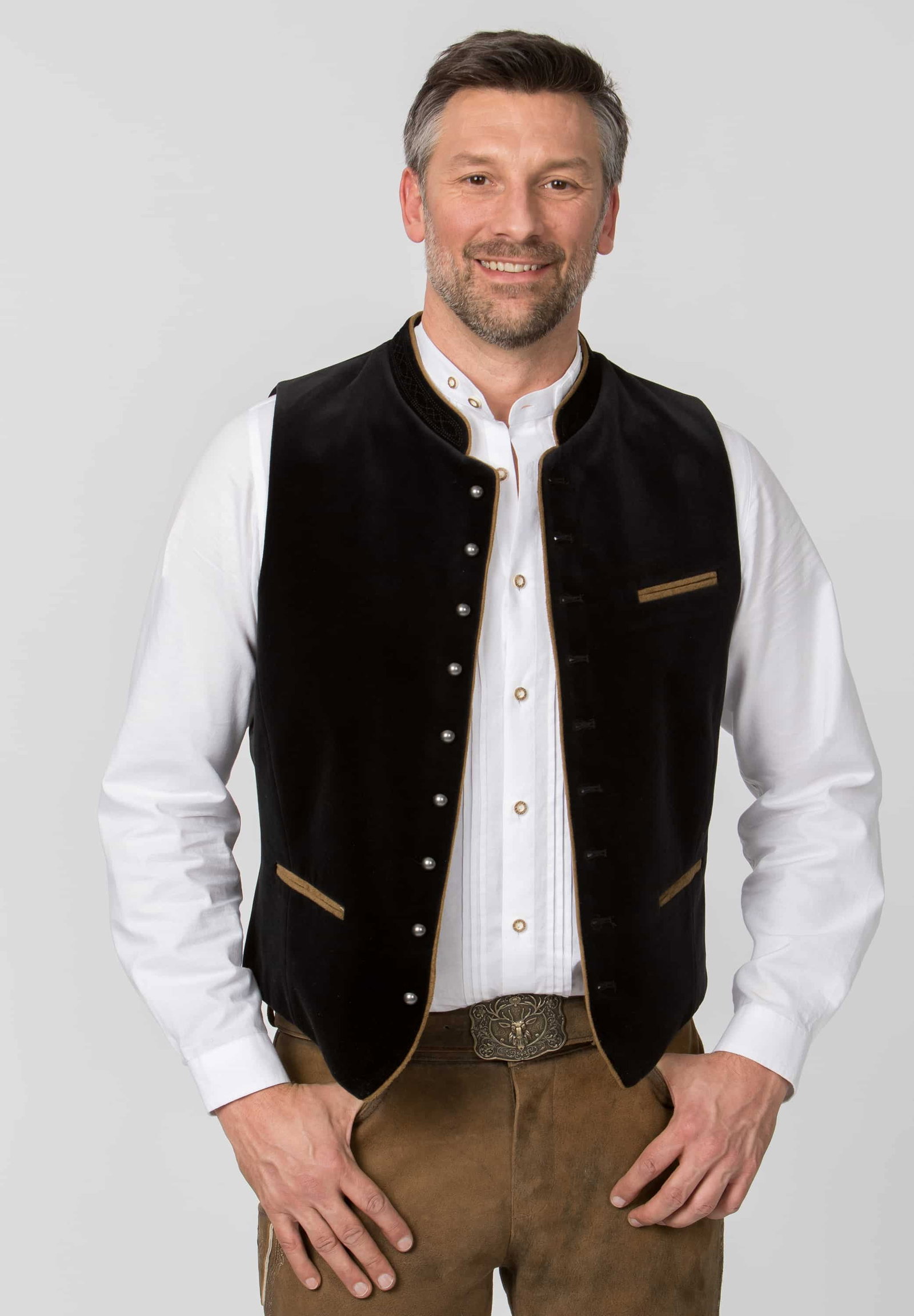 Stockerpoint Trachtenweste Ricardo schwarz #1
