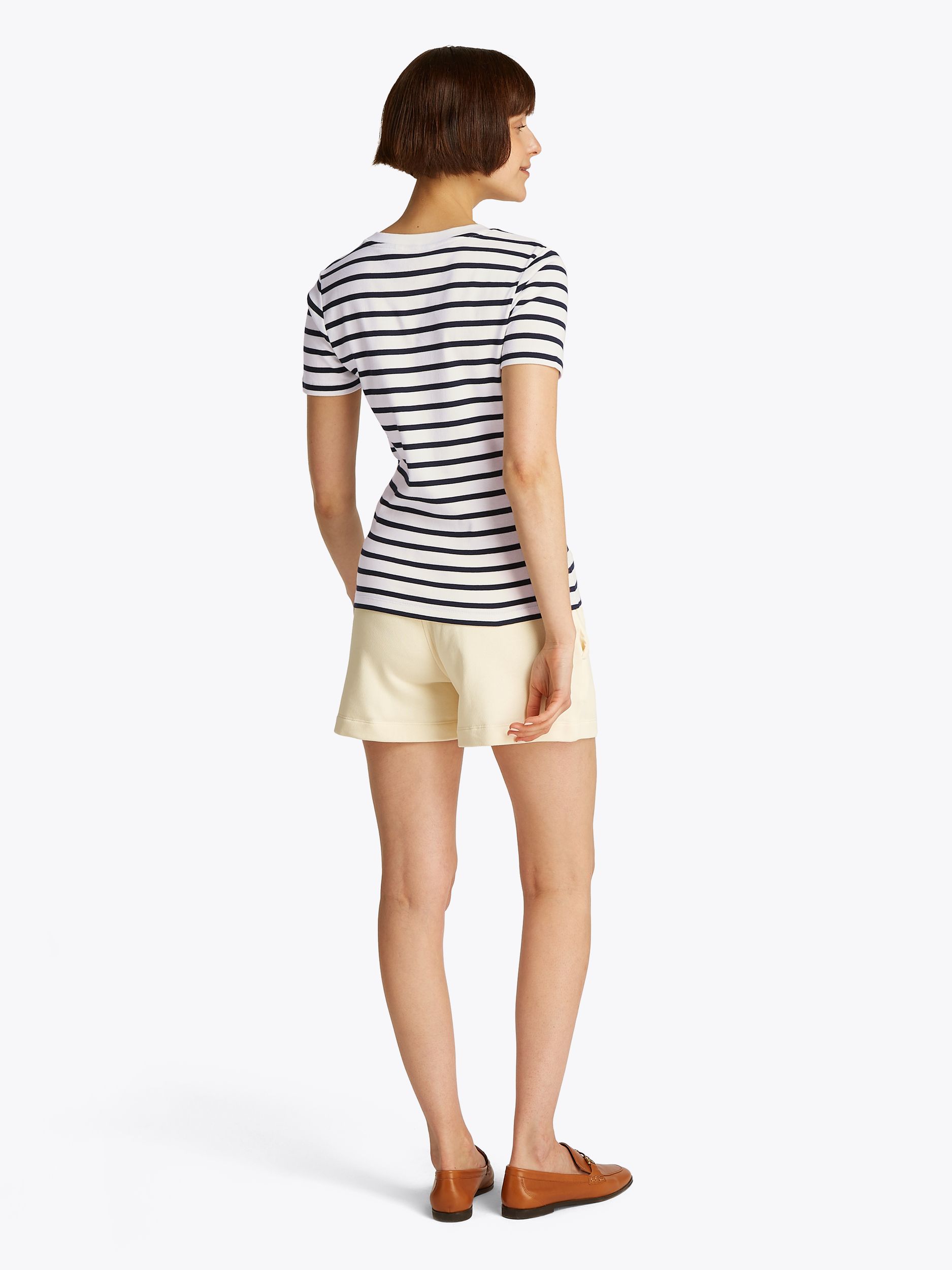 Tommy Hilfiger |  Tommy Hilfiger Slim Cody T-Shirt | S | breton ecru/dark night navy stp