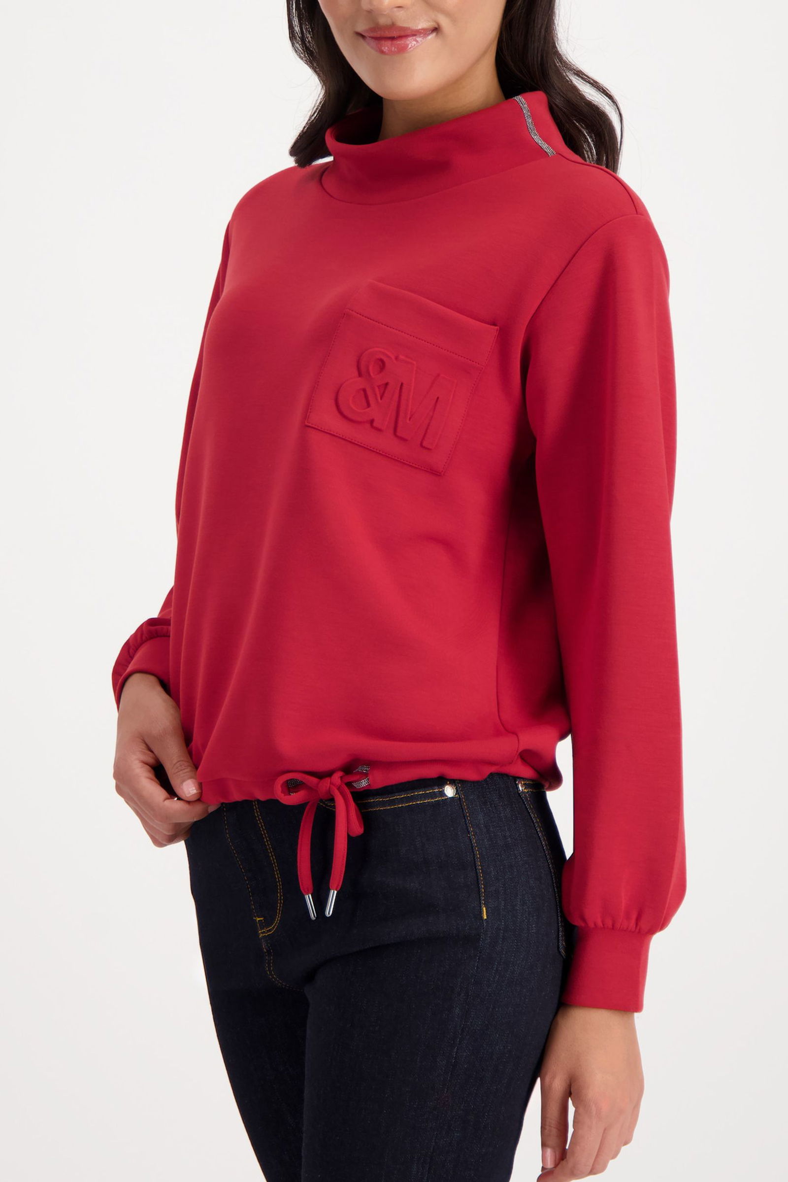 Monari | Sweatshirt, chimney red | 38