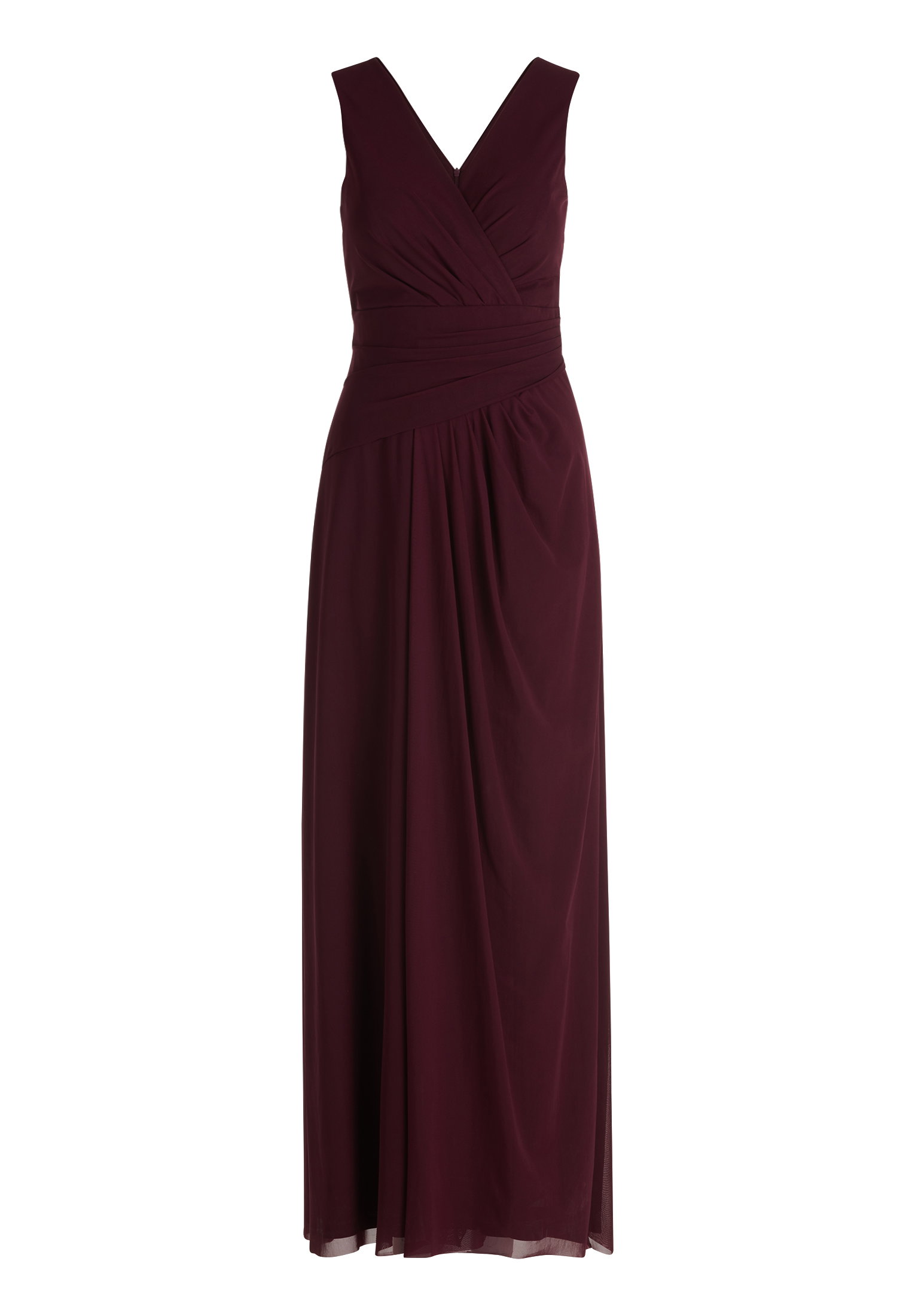 Kleid Lang ohne Arm, Strong Aubergine #1