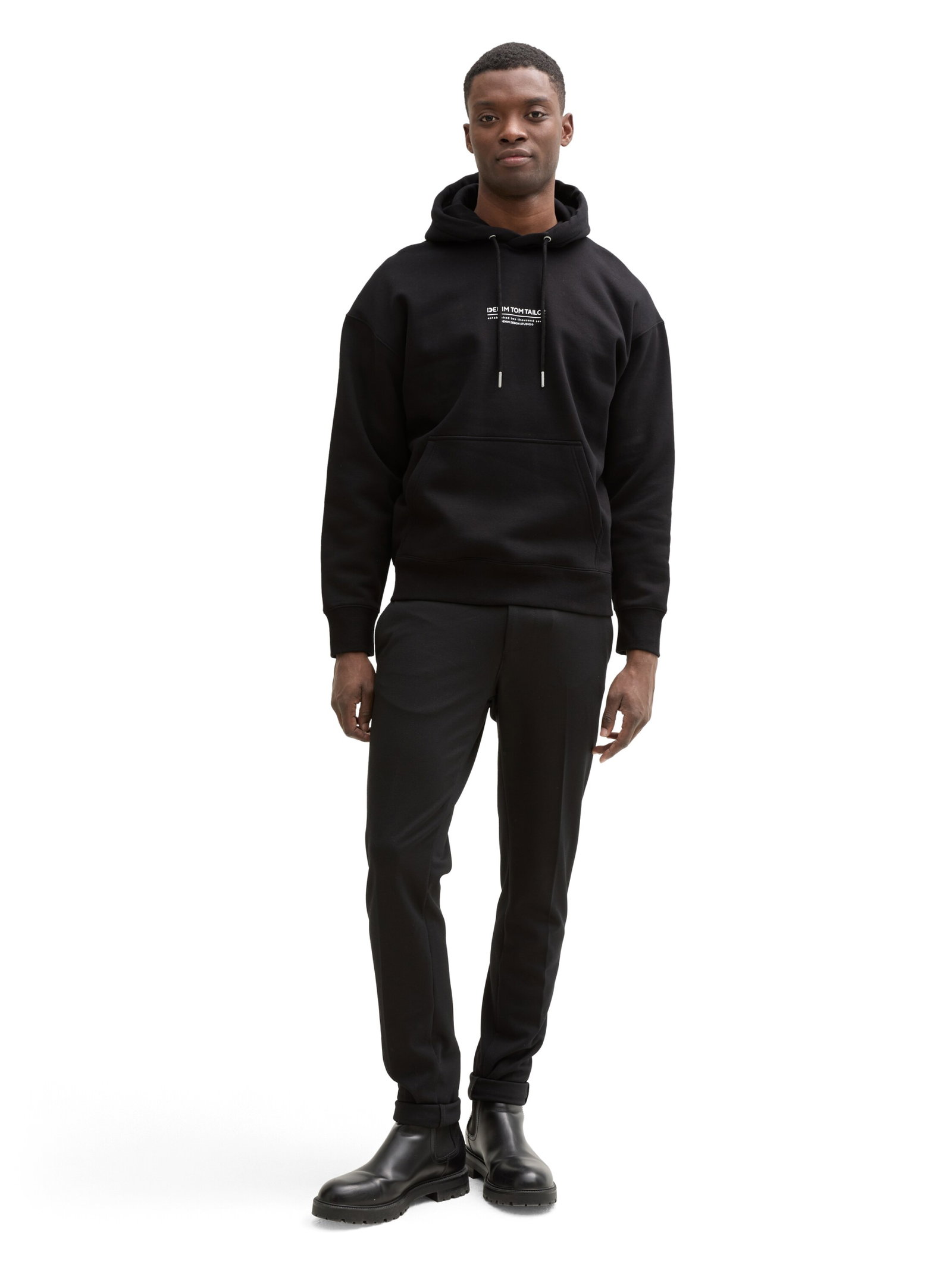 Relaxed Hoodie Sweatshirt mit Logo-Print #3