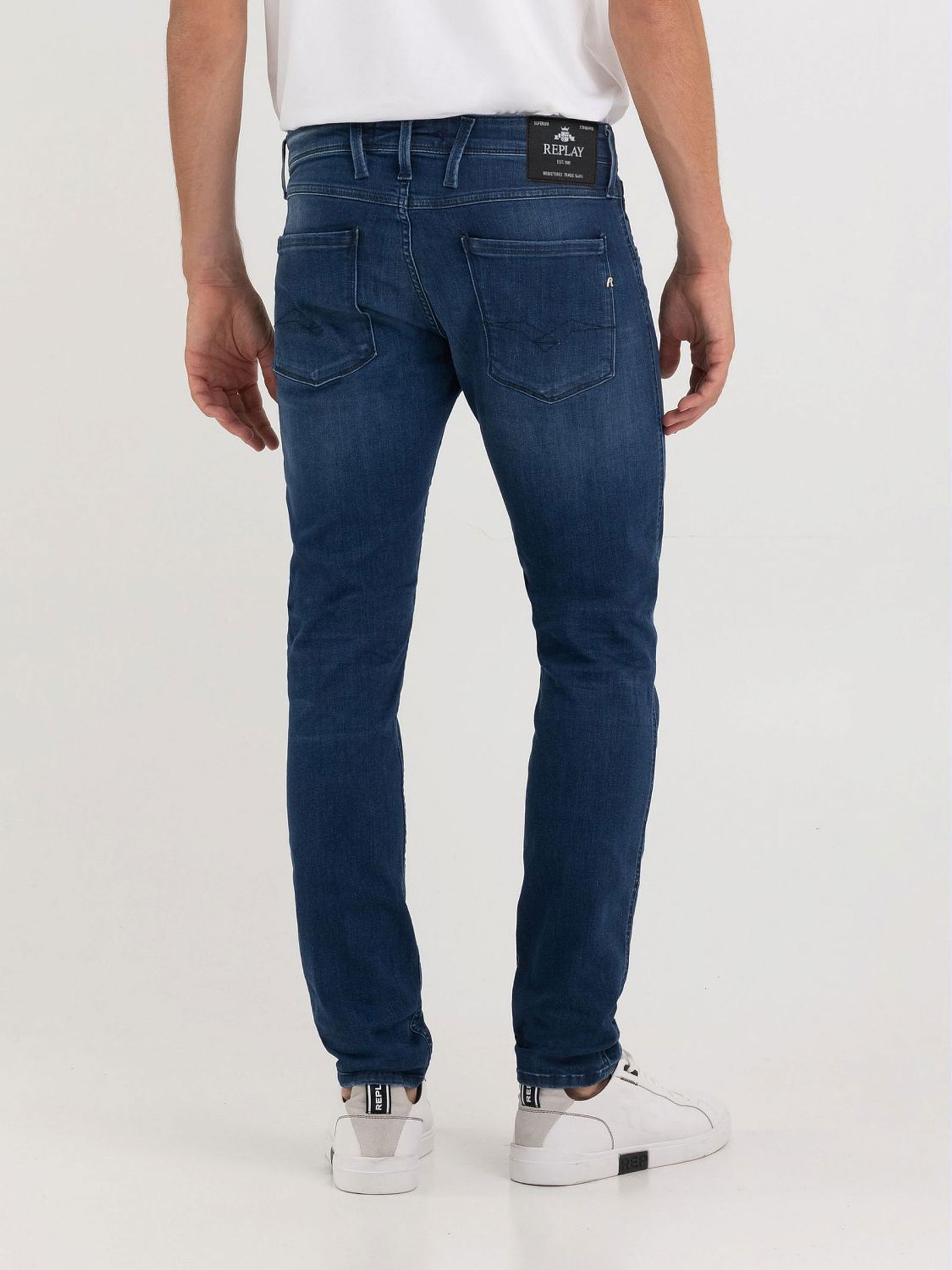 Replay |  Replay Slim Fit Jeans "Anbass" | 32/34 | medium blue