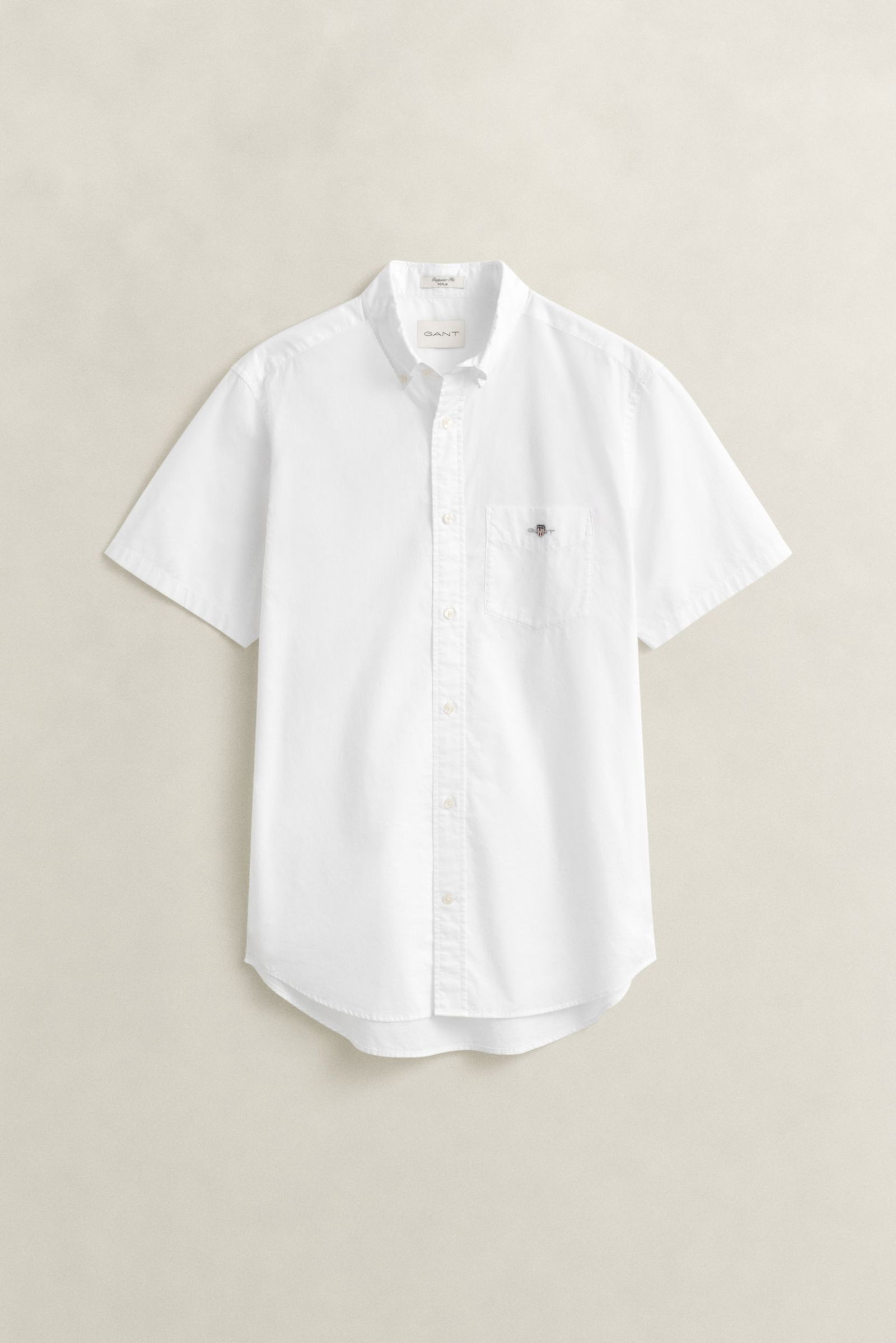 Gant |  Gant Classic Popeline Kurzarmhemd | XXL | white