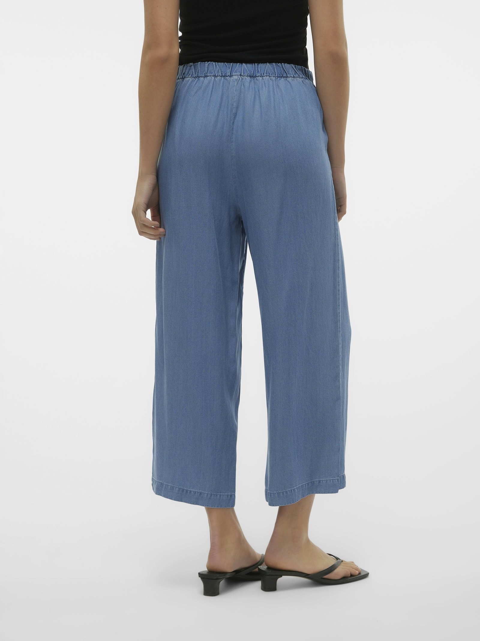 VMBREE MR WIDE TENCEL CULOTTE GA NO, Medium Blue Denim #3