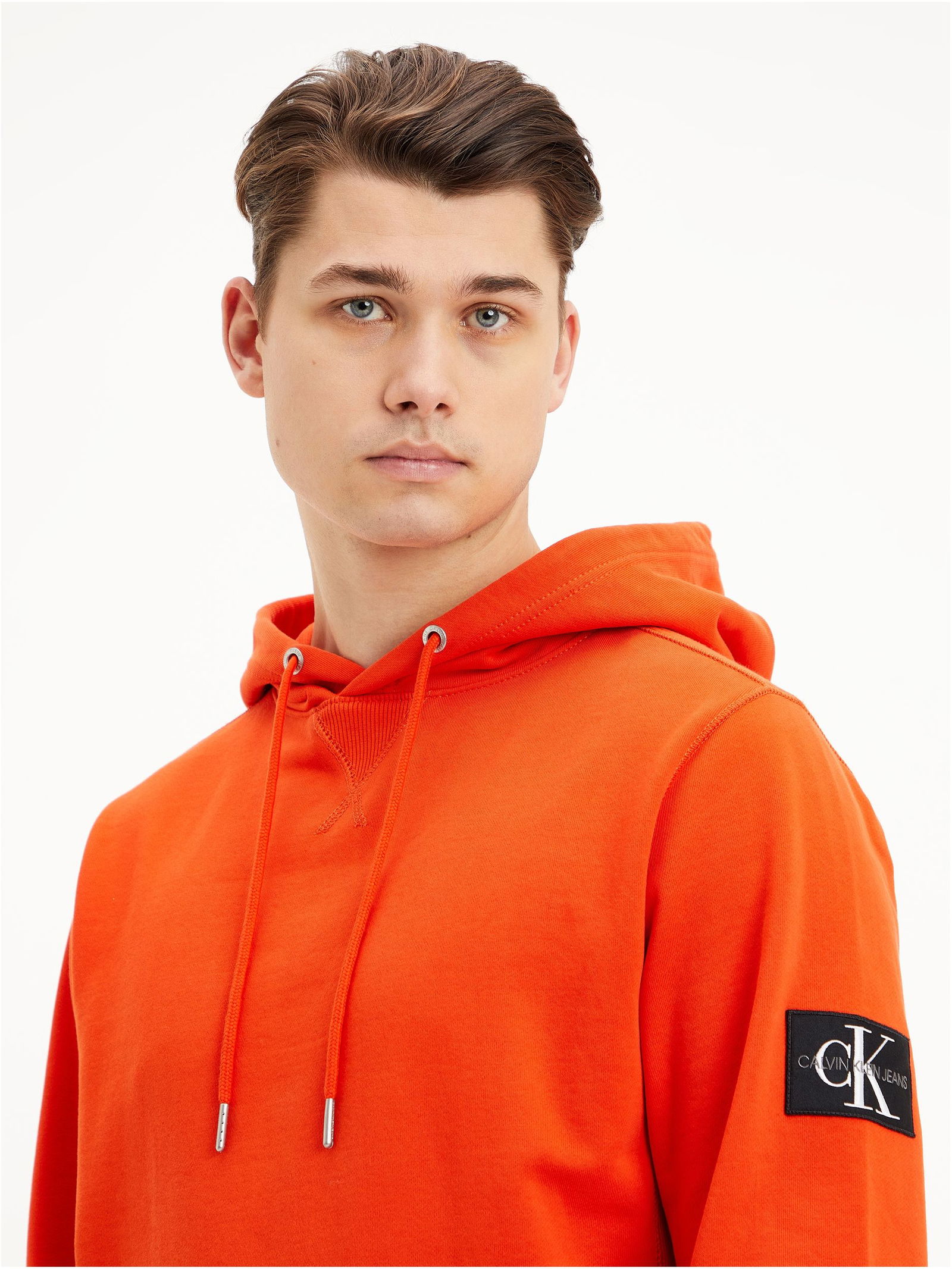 MONOLOGO SLEEVE BADGE HOODIE