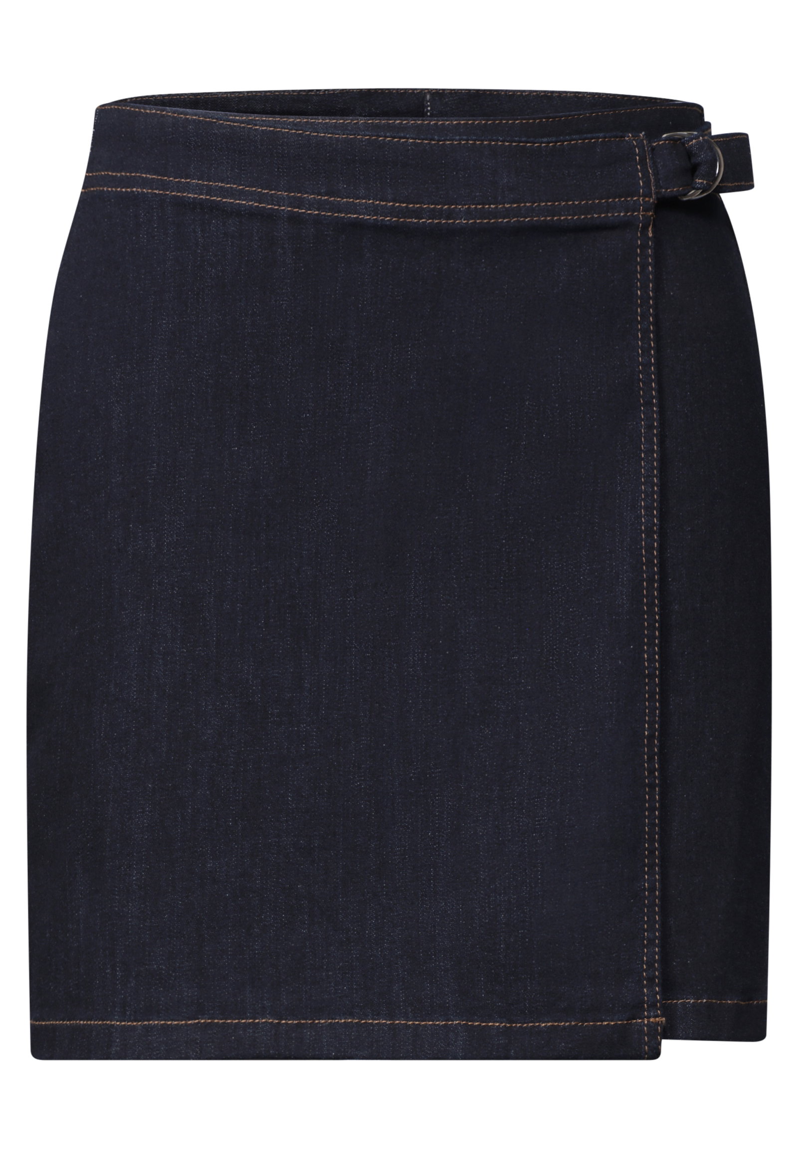 Style Denim Wrap Skirt,rinse, Rinse Blue washed #1