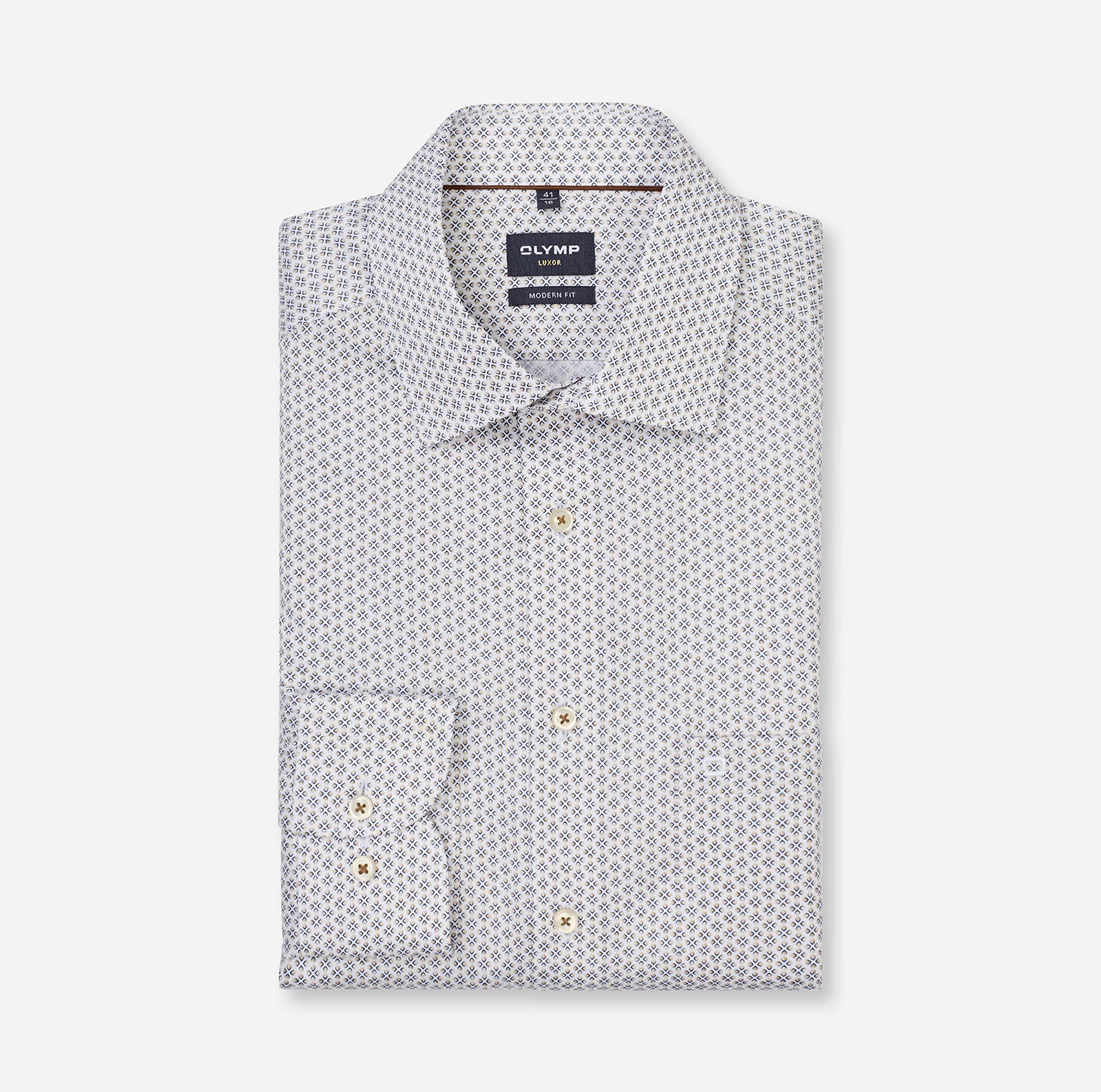 Olymp |  Olymp Hemd Regular Fit  | 42 | natur