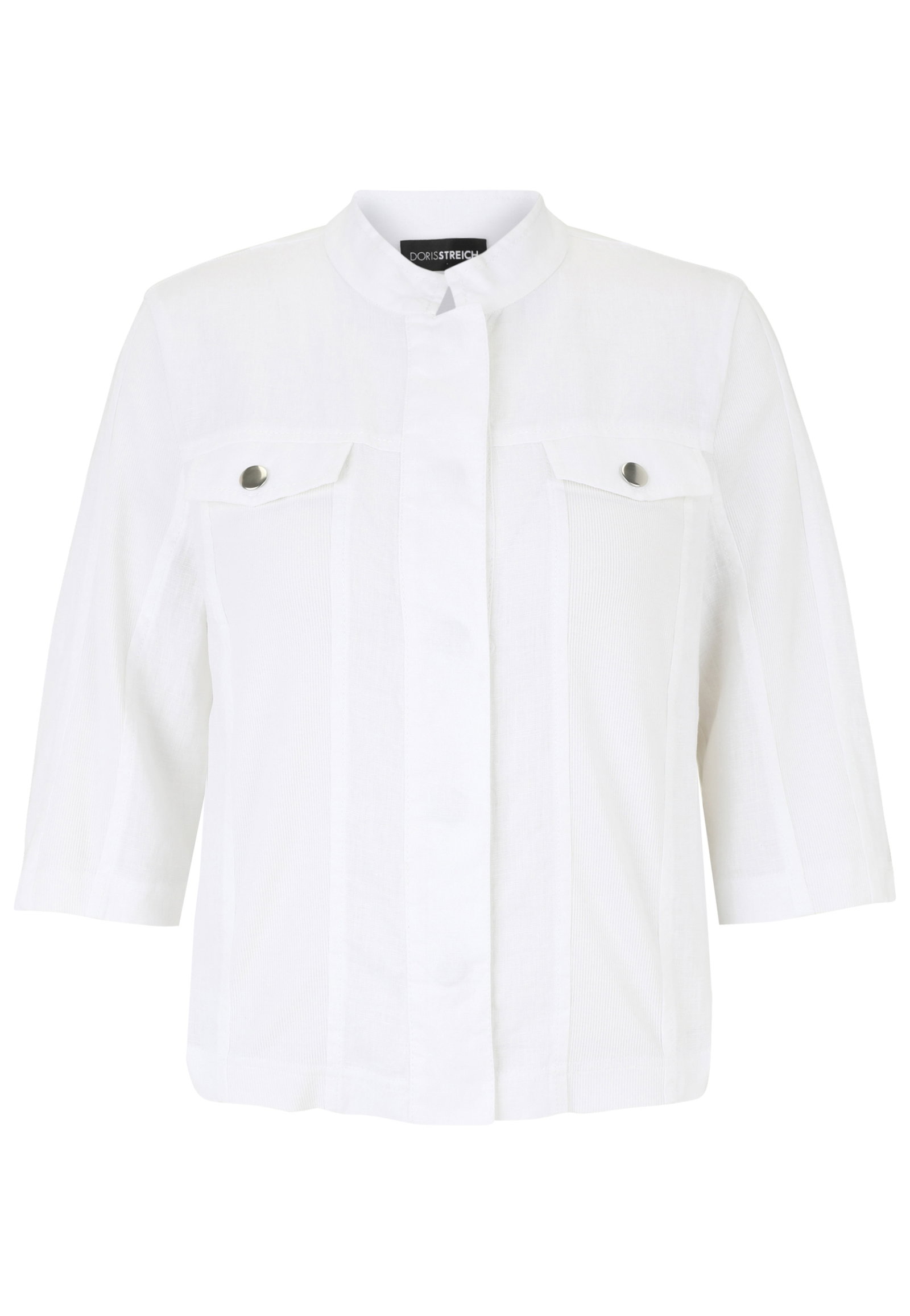 Doris Streich Jacke gewebt Leinenjacke #1