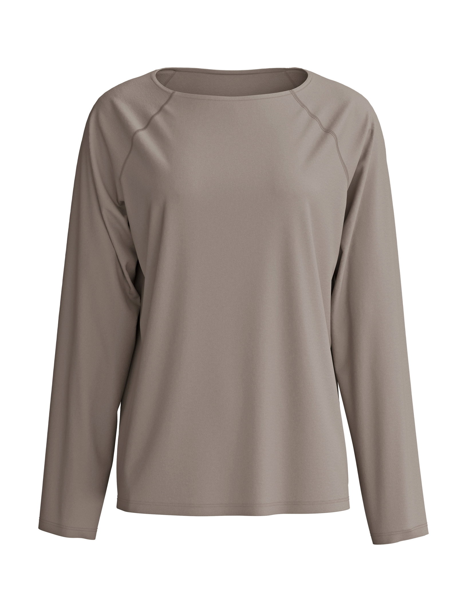 DAMEN Shirt langarm, truffle mousse #6
