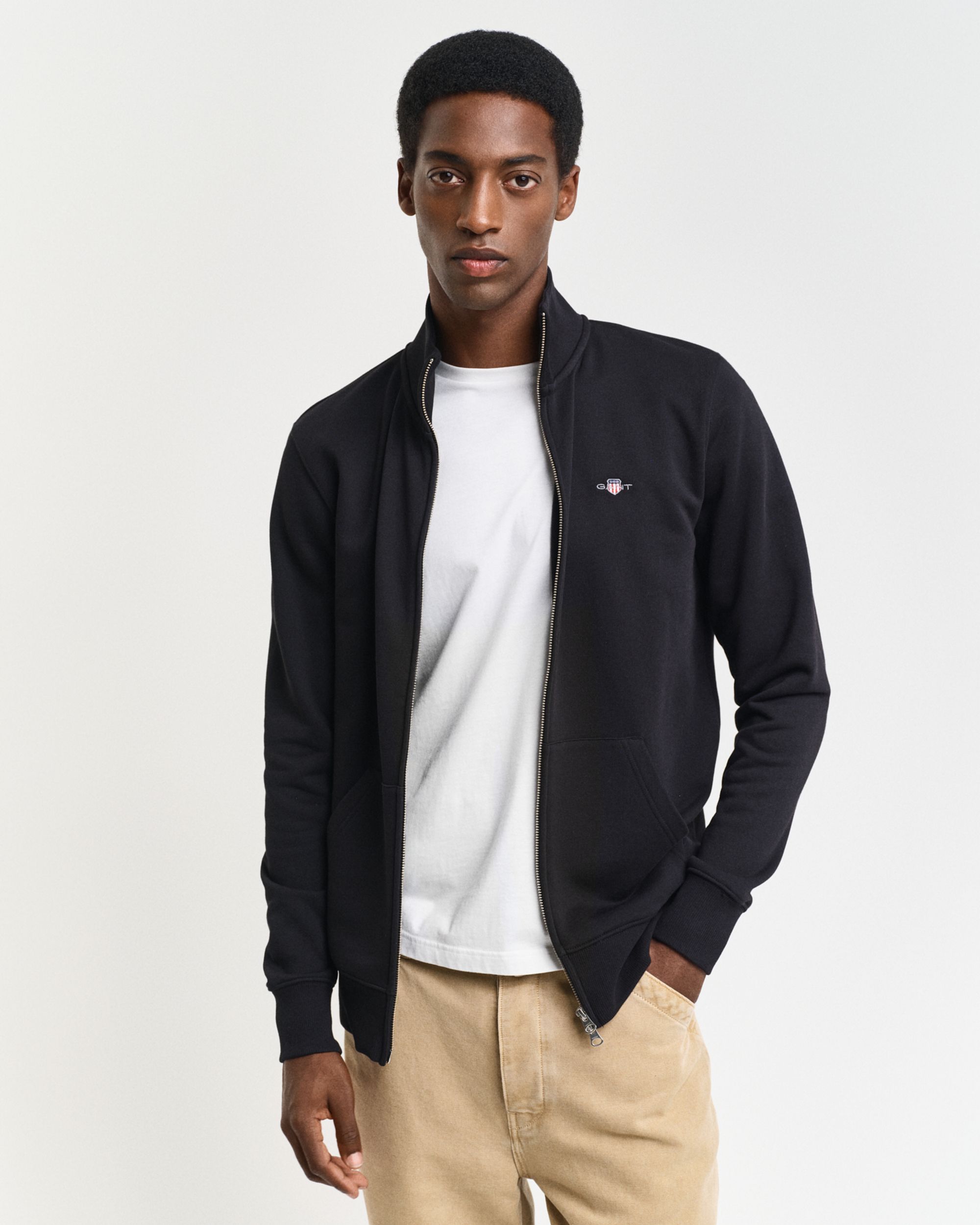 Gant |  Gant Sweatjacke  | XL | black