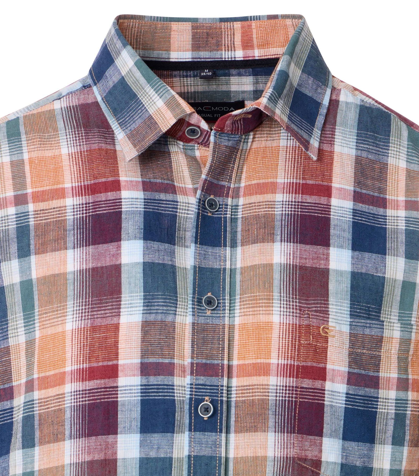 Casa Moda |  Casa Moda Hemd Regular Fit  | M | orange