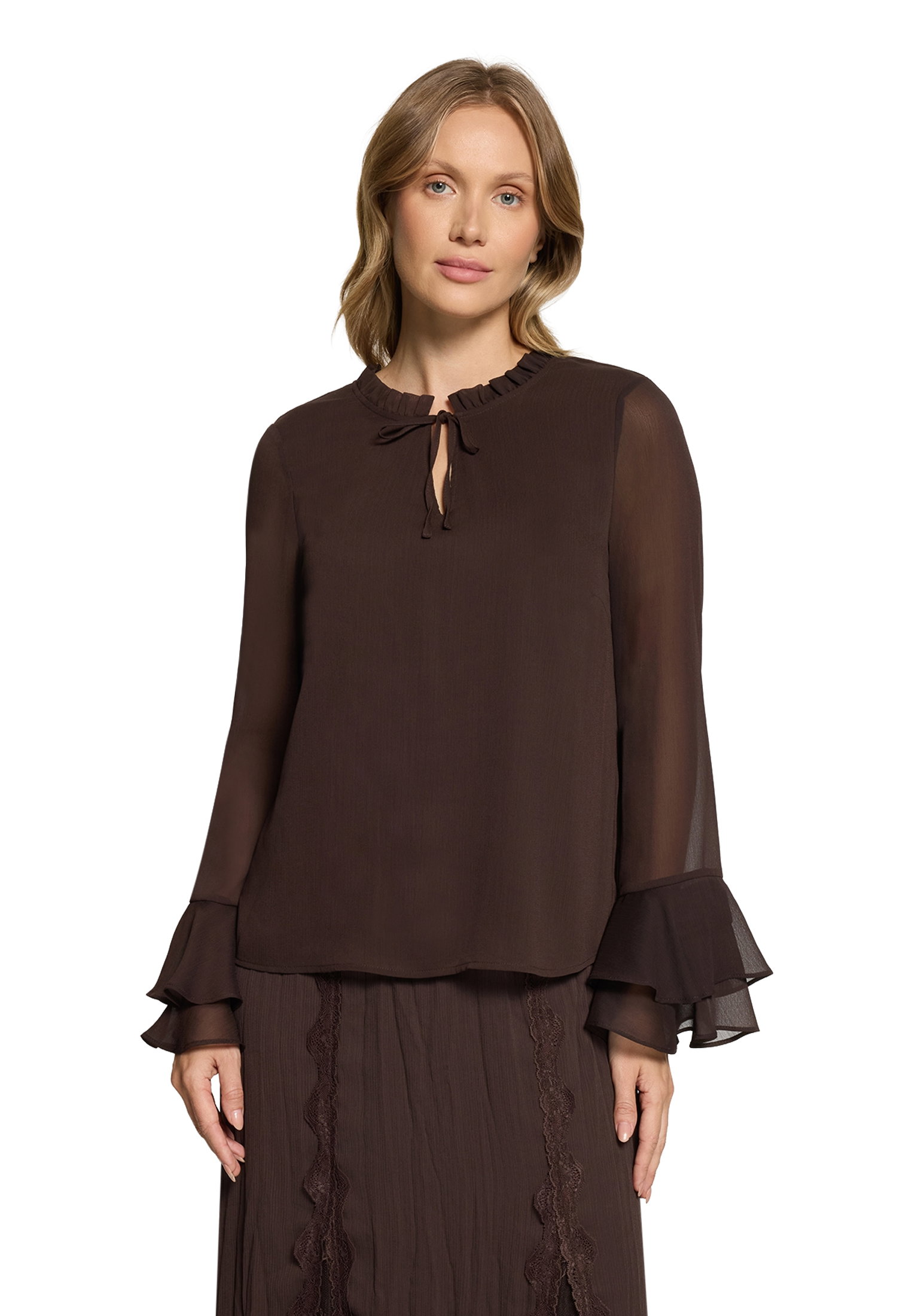 Bluse Kurz 1/1 Arm, Black Coffee #3