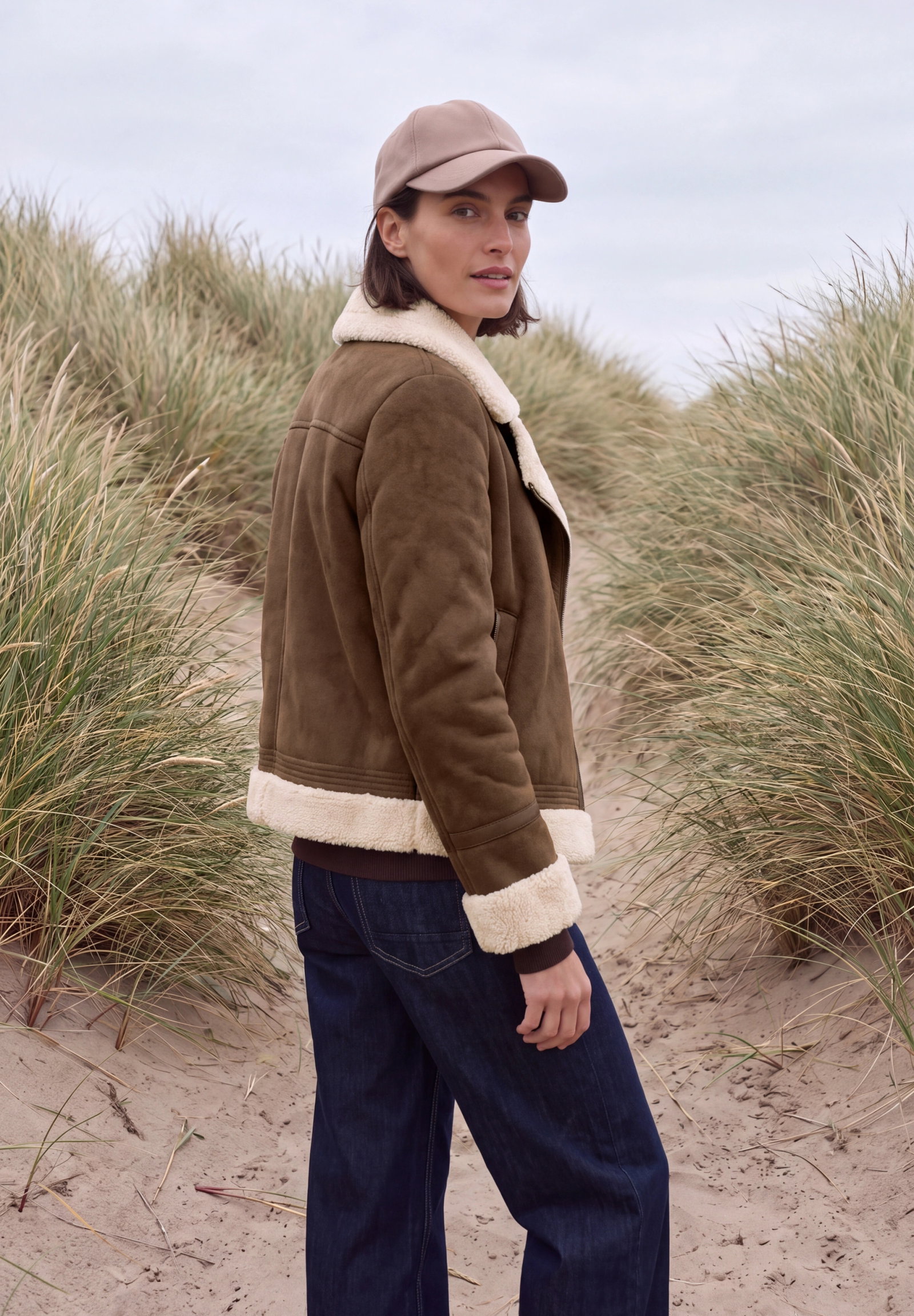Velour Mix Jacket, mocha brown #4